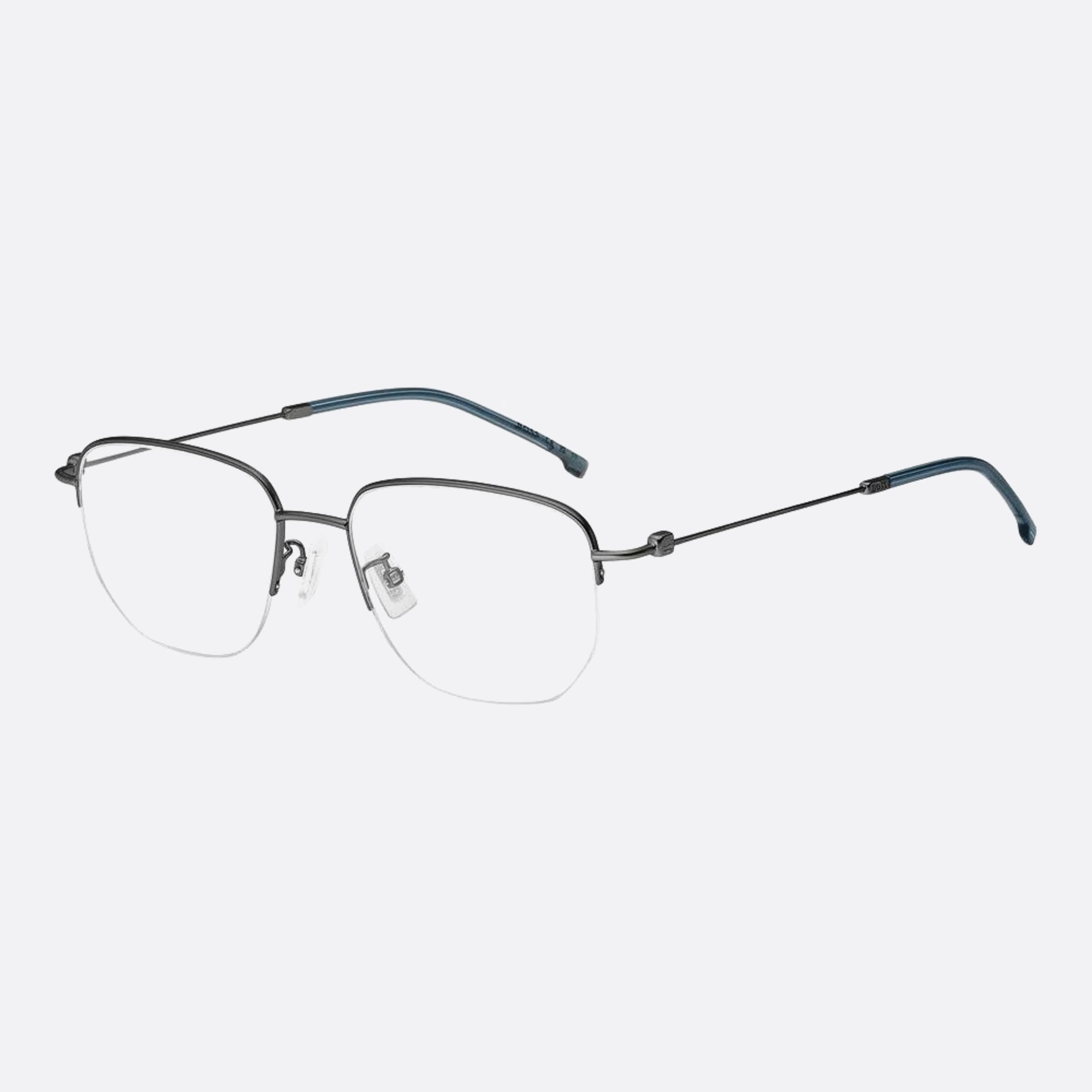 Boss 54mm Boss R80 Ruthenium Geometric Men Eyeglasses - Side View