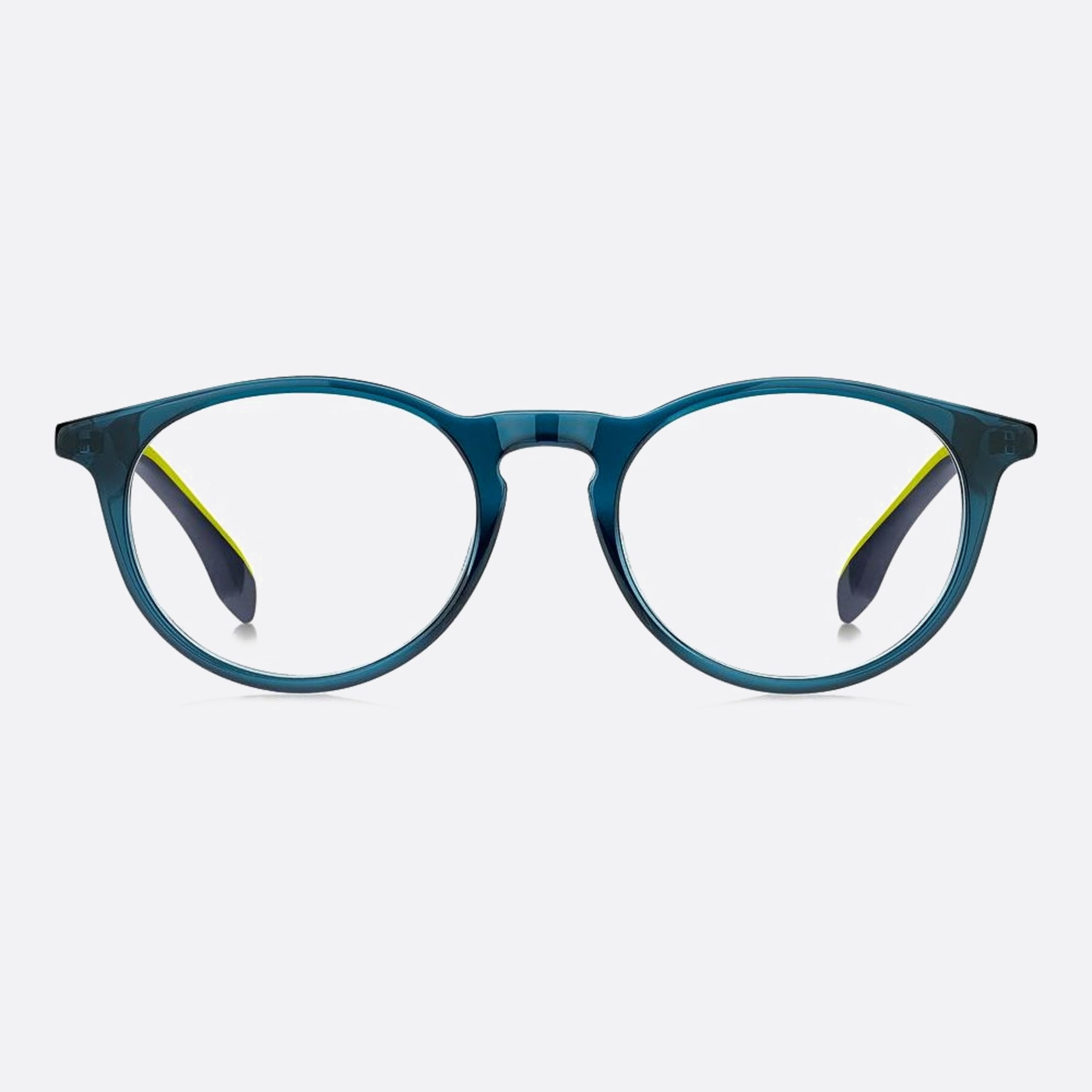 Boss 47mm Boss Dcd Blue Round Unisex Eyeglasses - Main View