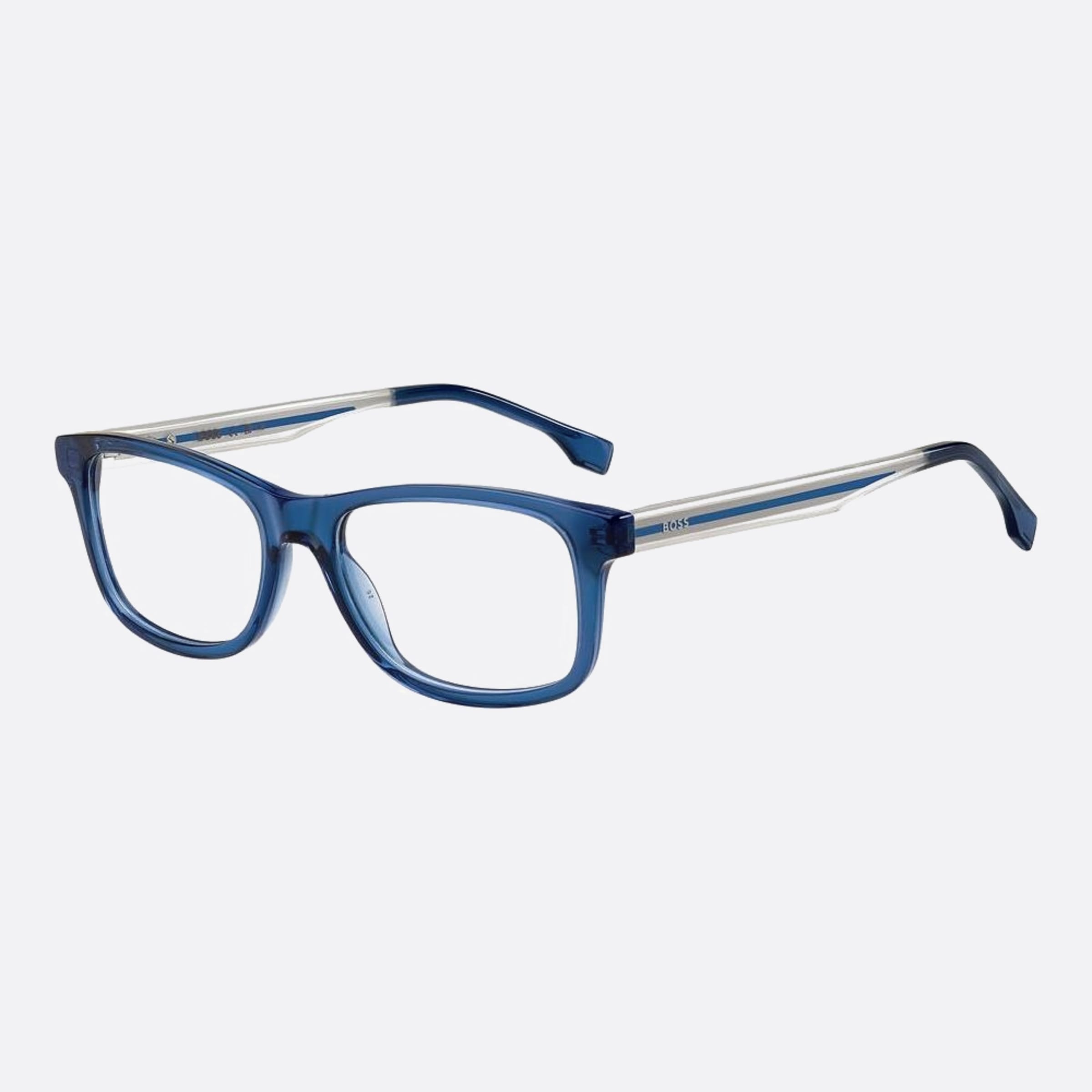 Boss 51mm Boss Junior Oxz Blue Geometric Children Eyeglasses - Side View