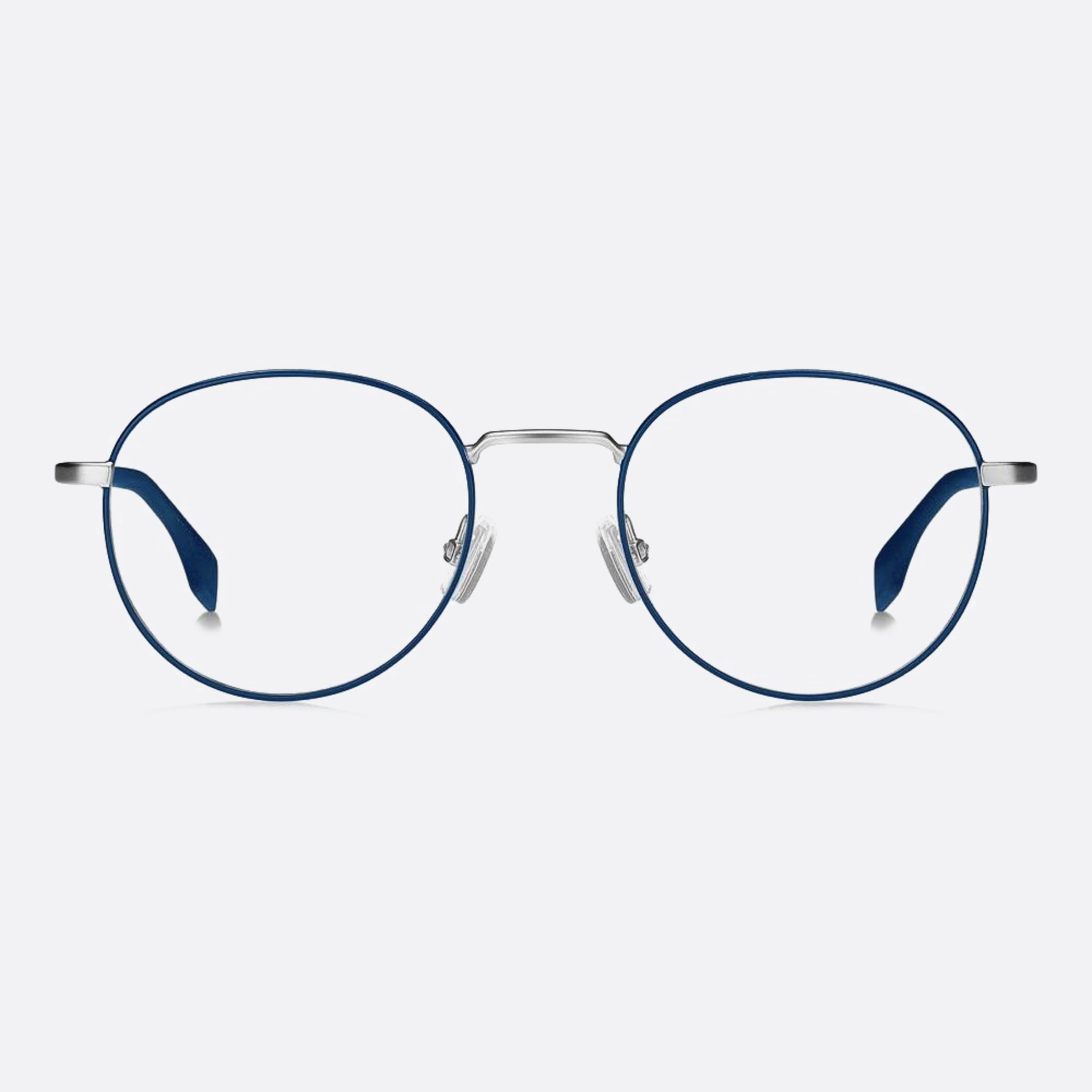 Boss 47mm Boss Junior Scb Silver Round Children Eyeglasses - Main View