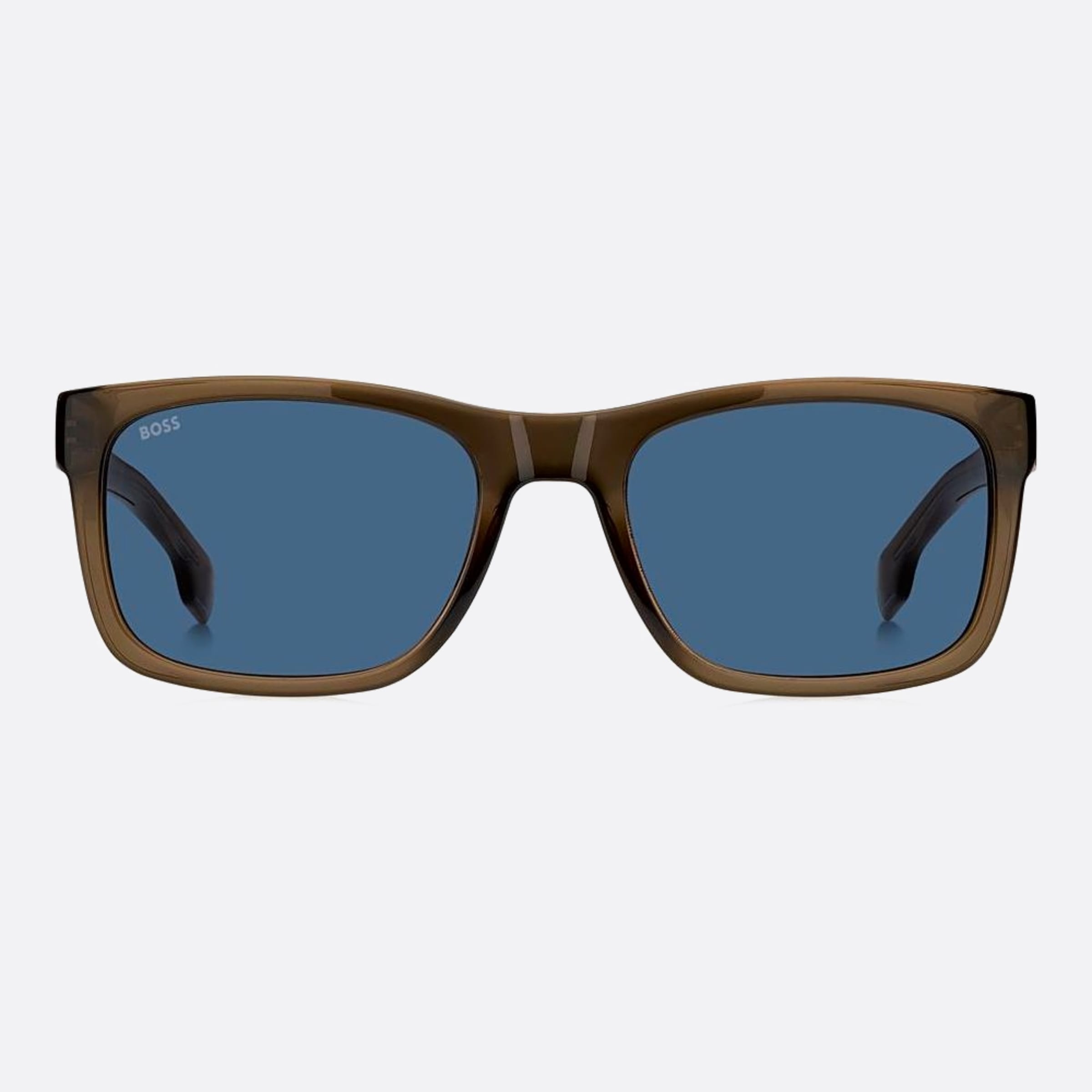 Boss 55mm Boss 09q Brown Geometric Men Sunglasses - Main View