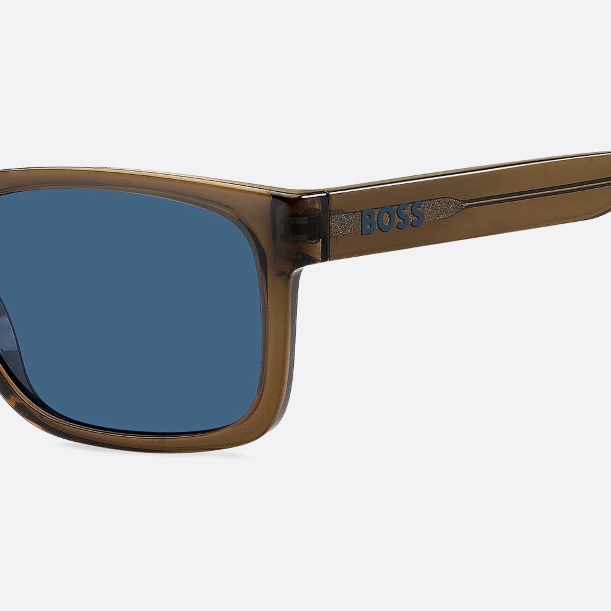 Boss 55mm Boss 09q Brown Geometric Men Sunglasses - Lifestyle Shot