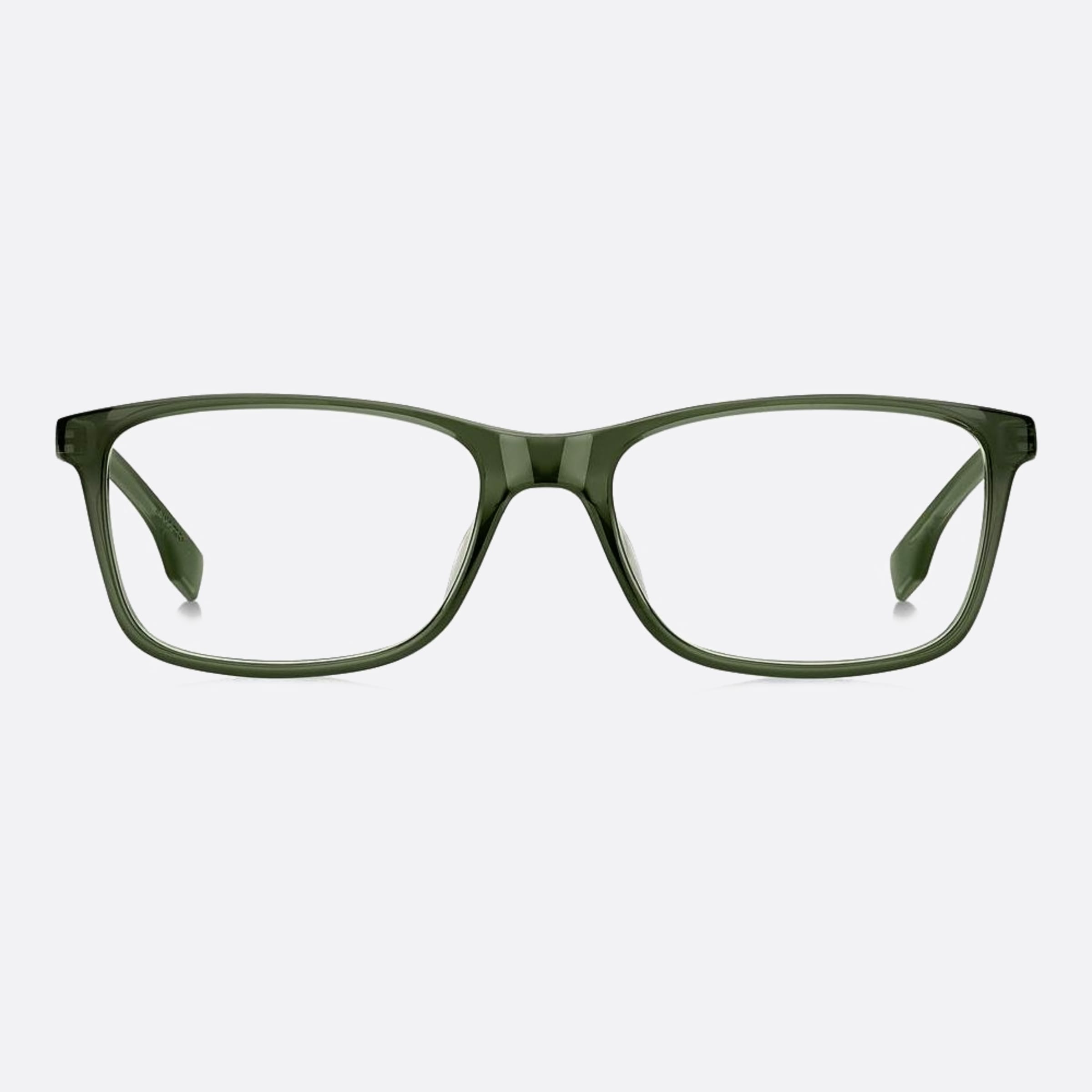 Boss 54mm Boss 1ed Green Geometric Men Eyeglasses - Main View