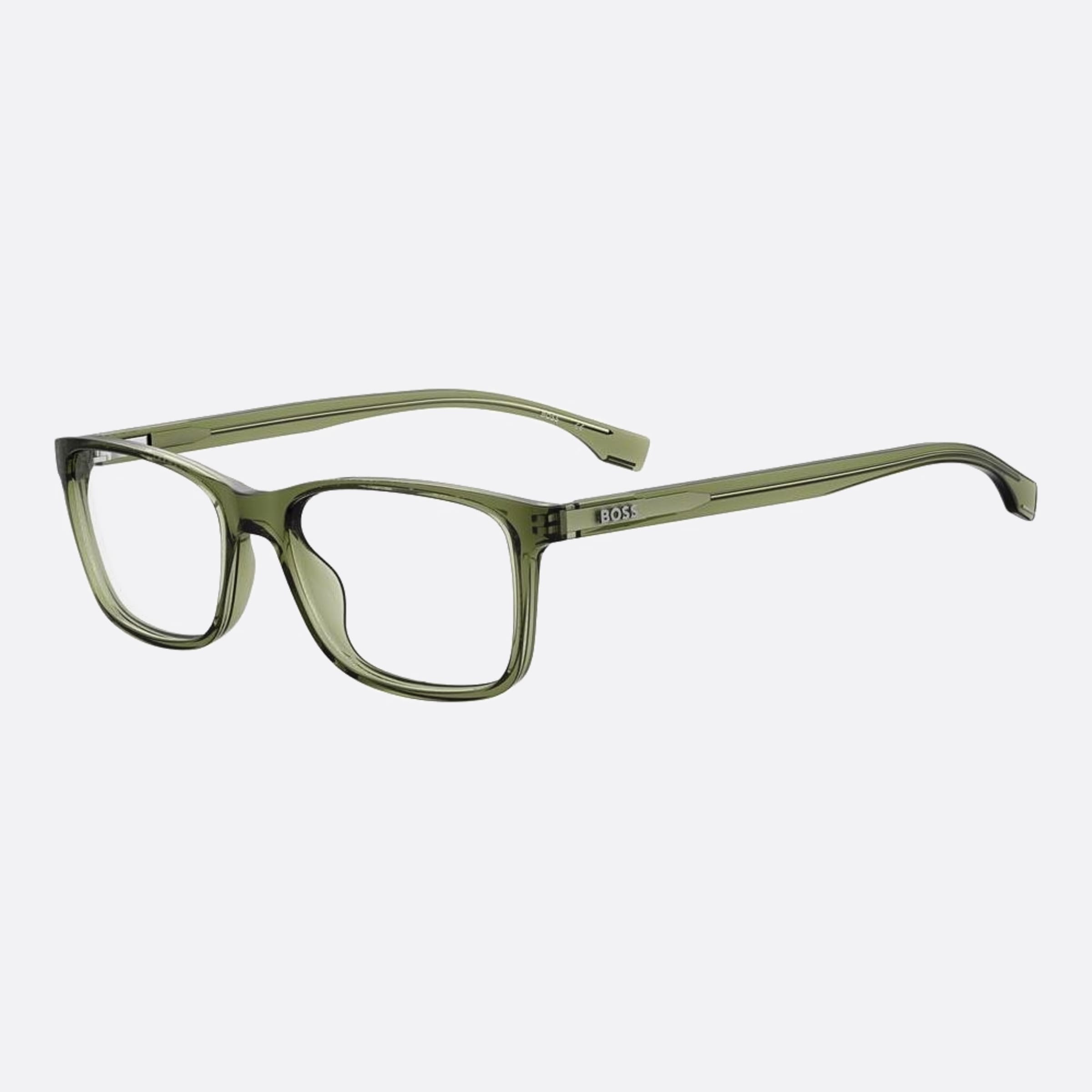 Boss 54mm Boss 1ed Green Geometric Men Eyeglasses - Side View