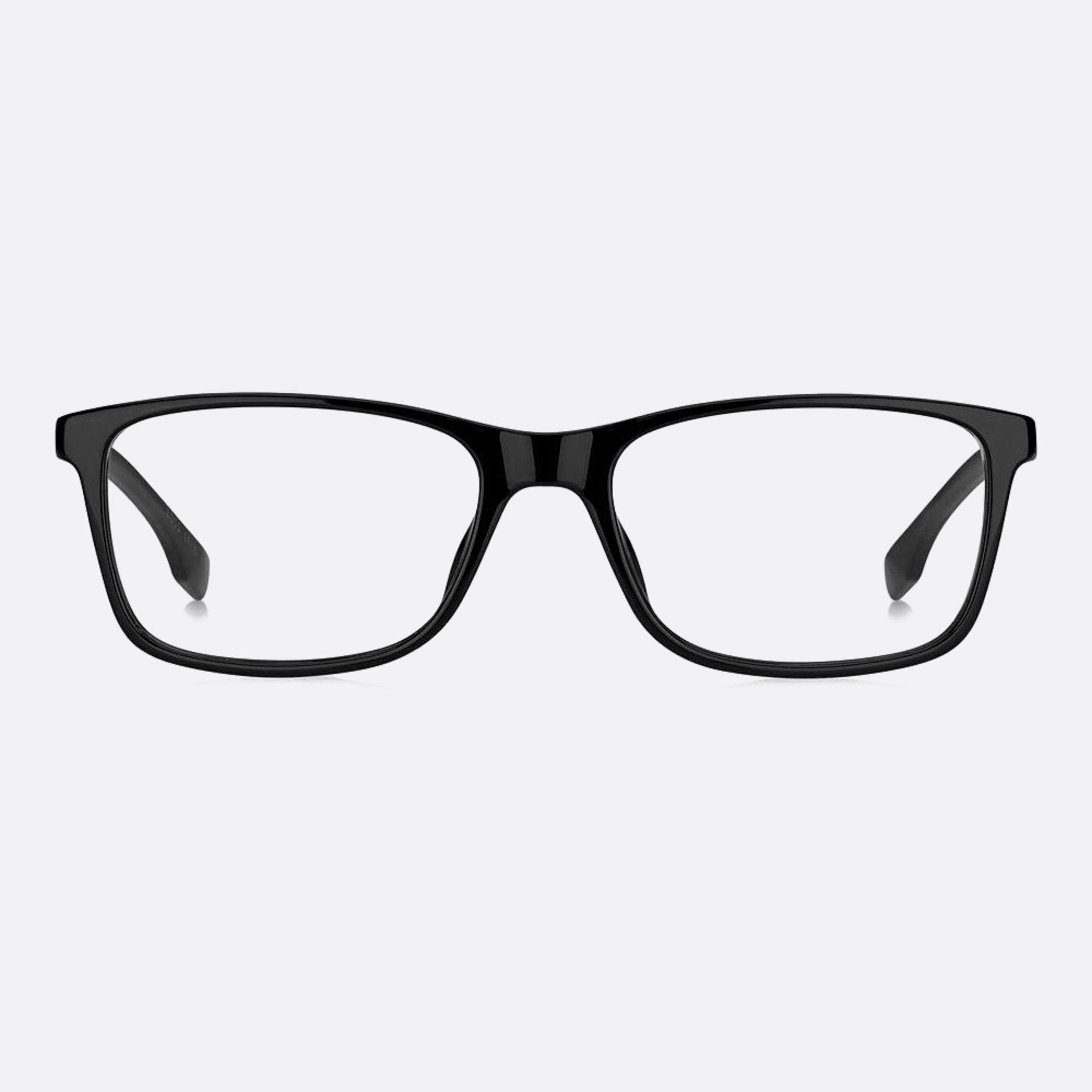 Boss 54mm Boss Black Geometric Men Eyeglasses - Main View
