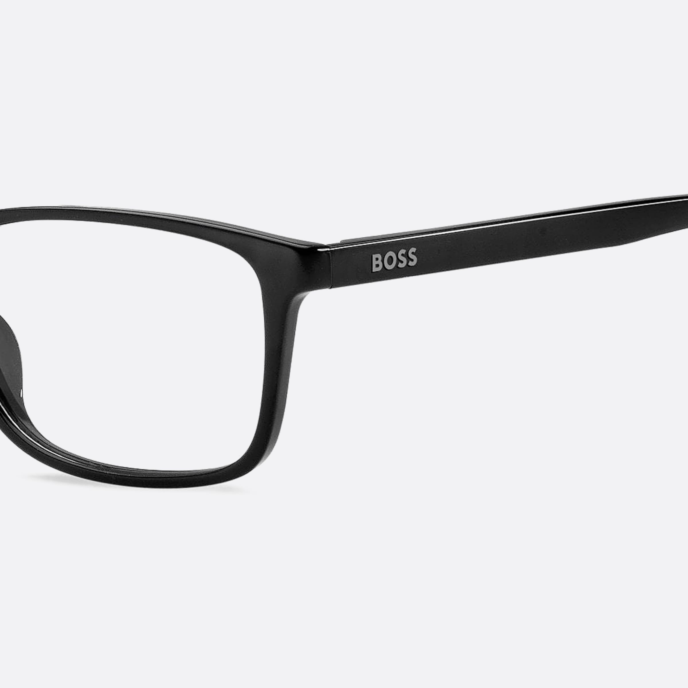 Boss 54mm Boss Black Geometric Men Eyeglasses - Lifestyle Shot