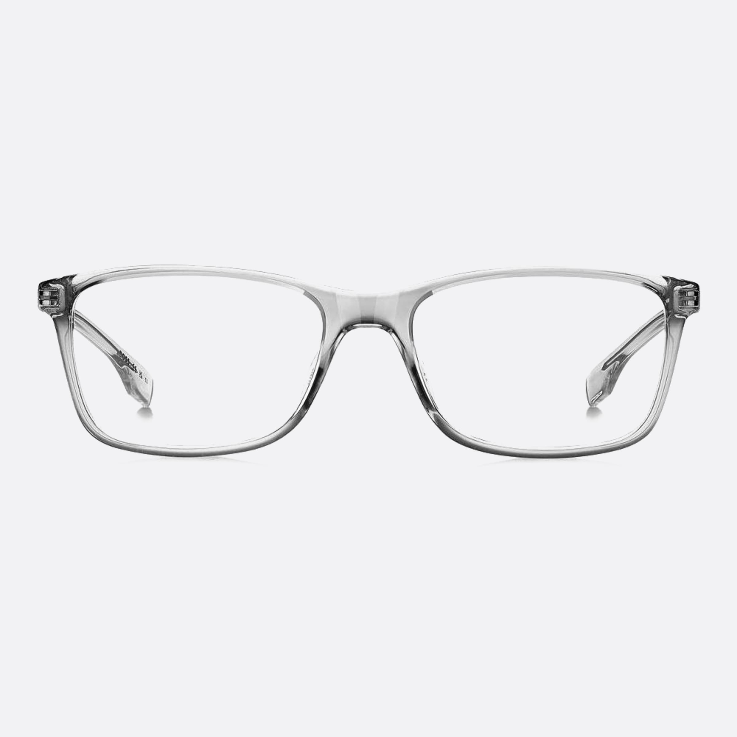 Boss 54mm Boss Kb7 Grey Geometric Men Eyeglasses - Main View