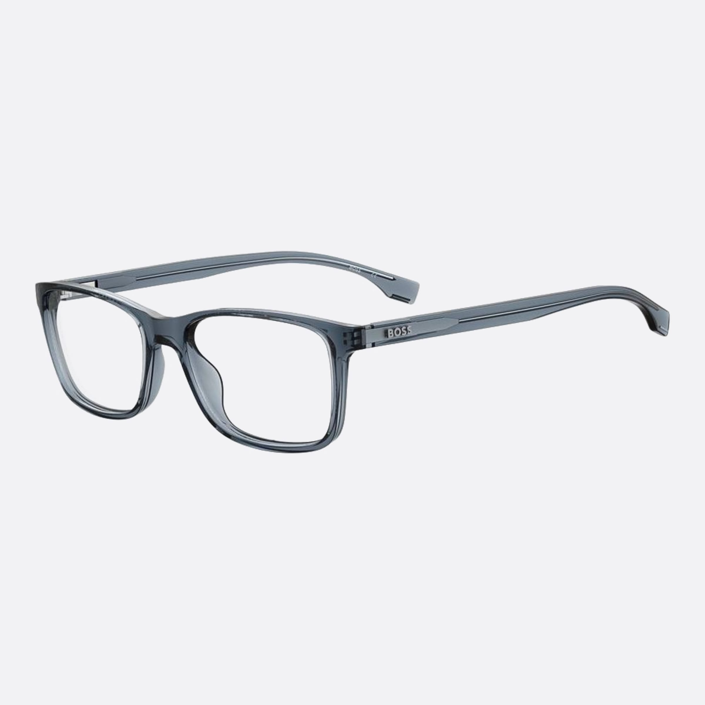Boss 54mm Boss Pjp Blue Geometric Men Eyeglasses - Side View