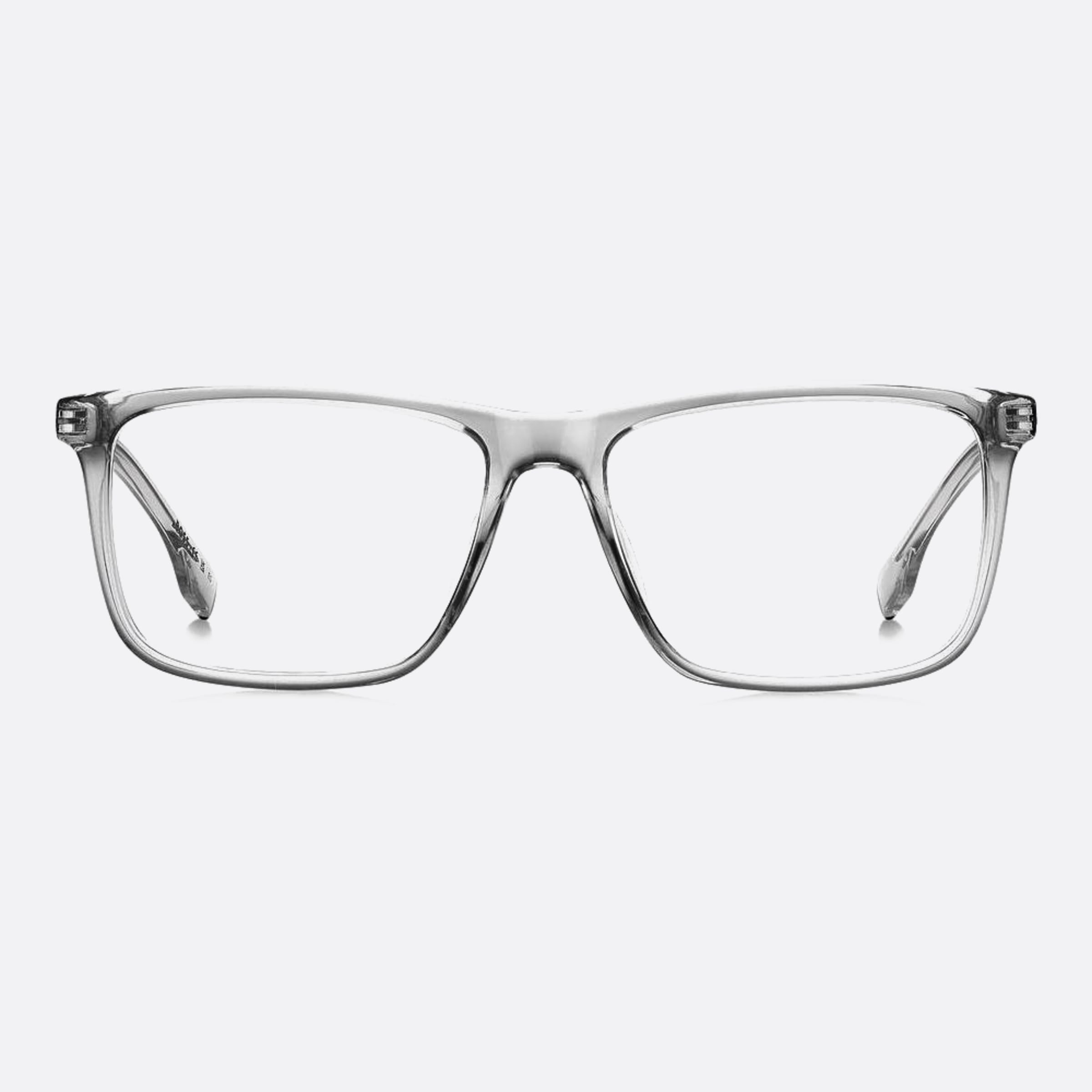 Boss 56mm Boss Kb7 Grey Geometric Men Eyeglasses - Main View