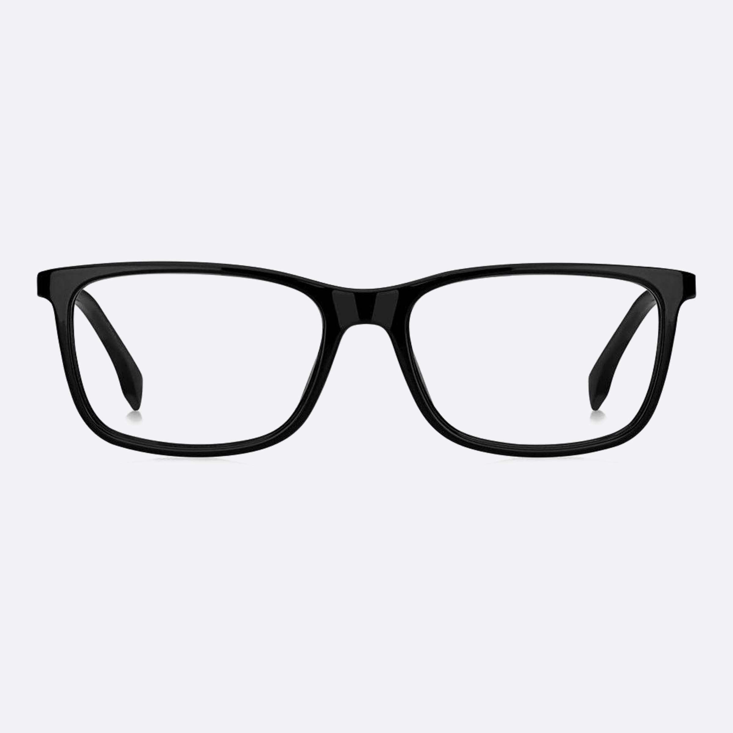 Boss 56mm Boss Black Geometric Men Eyeglasses - Main View