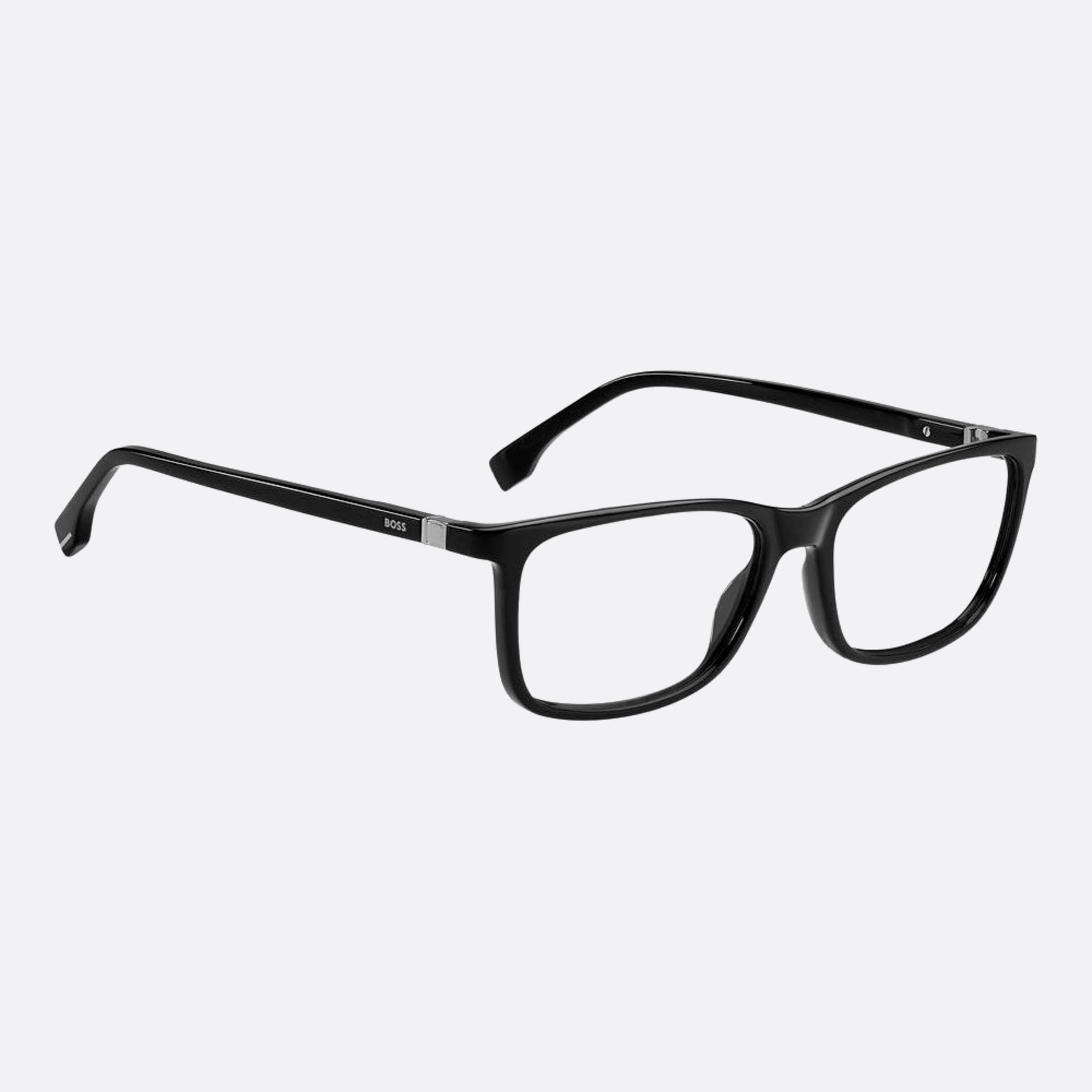 Boss 56mm Boss Black Geometric Men Eyeglasses - Additional Angle