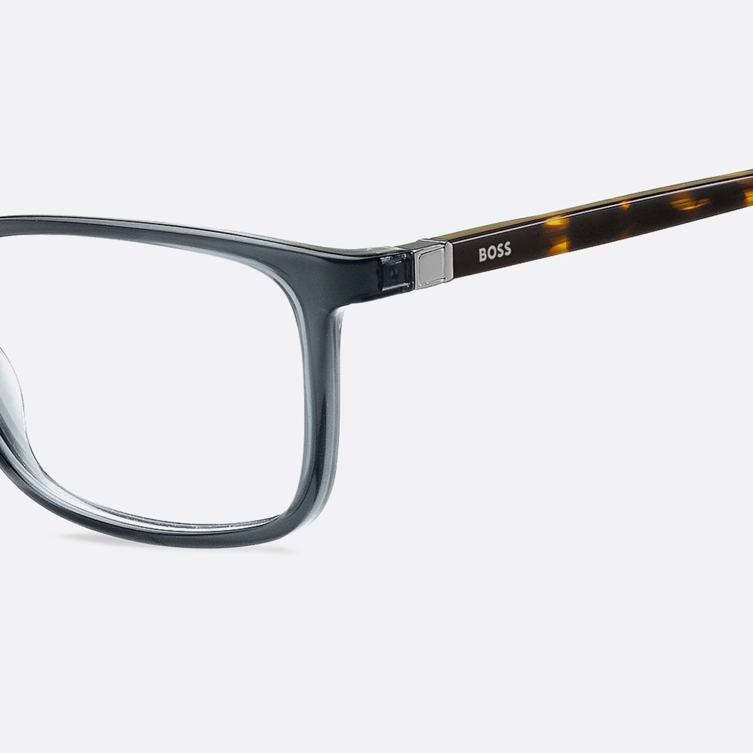 Boss 56mm Boss Aci Havana Geometric Men Eyeglasses - Detail View