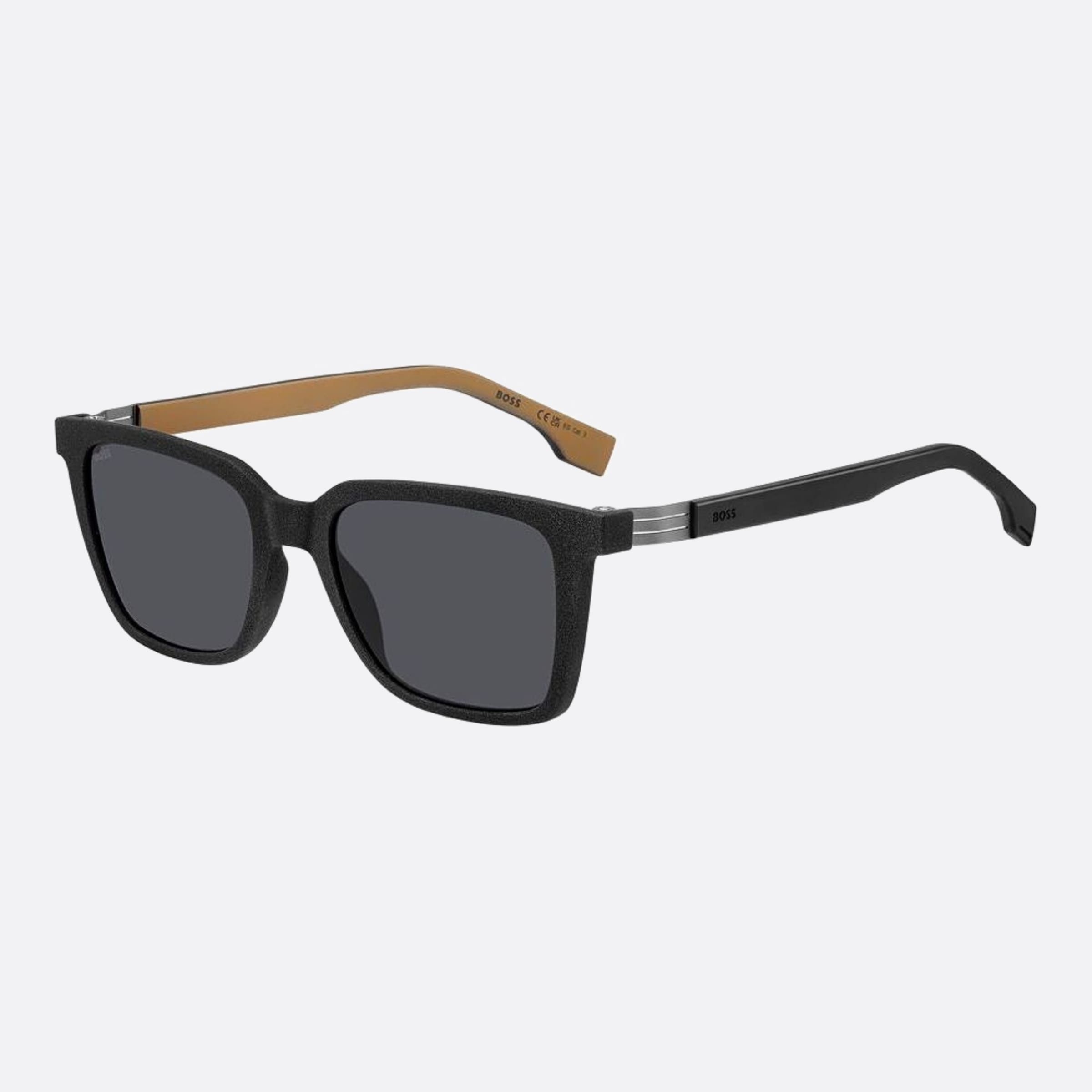 Boss 53mm Boss 0wm Black Squared Men Sunglasses - Side View