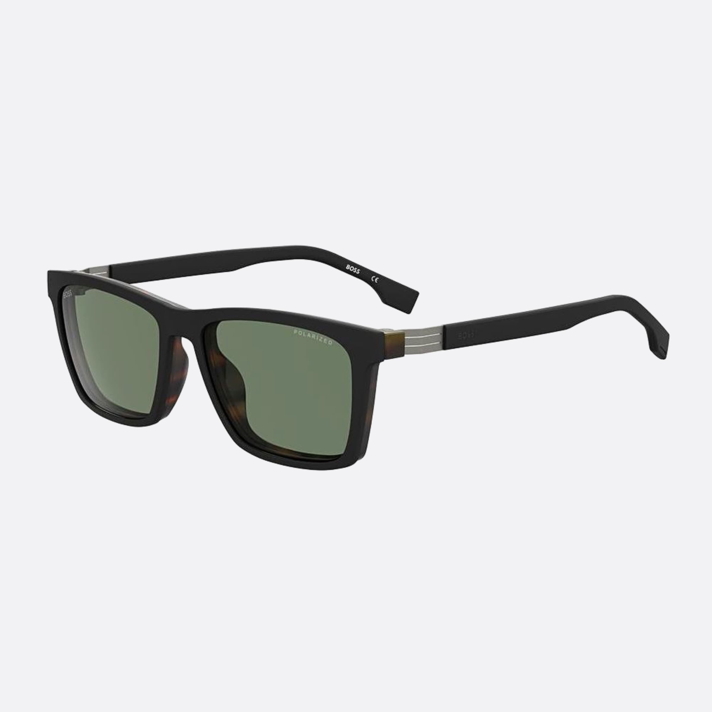 Boss 56mm Boss Wr7 Havana Squared Men Sunglasses - Side View