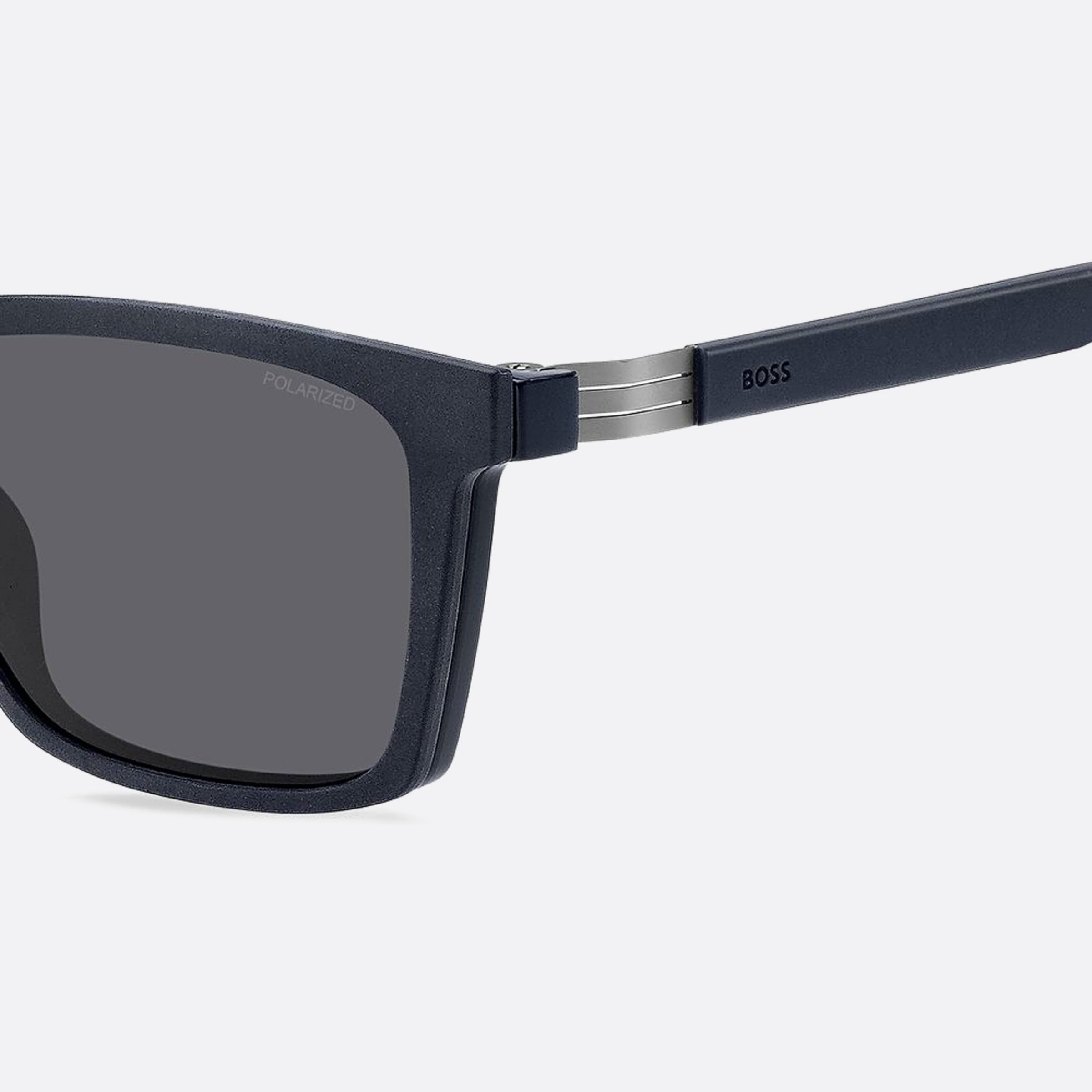 Boss 56mm Boss Xw0 Blue Squared Polarized Men Sunglasses - Lifestyle Shot