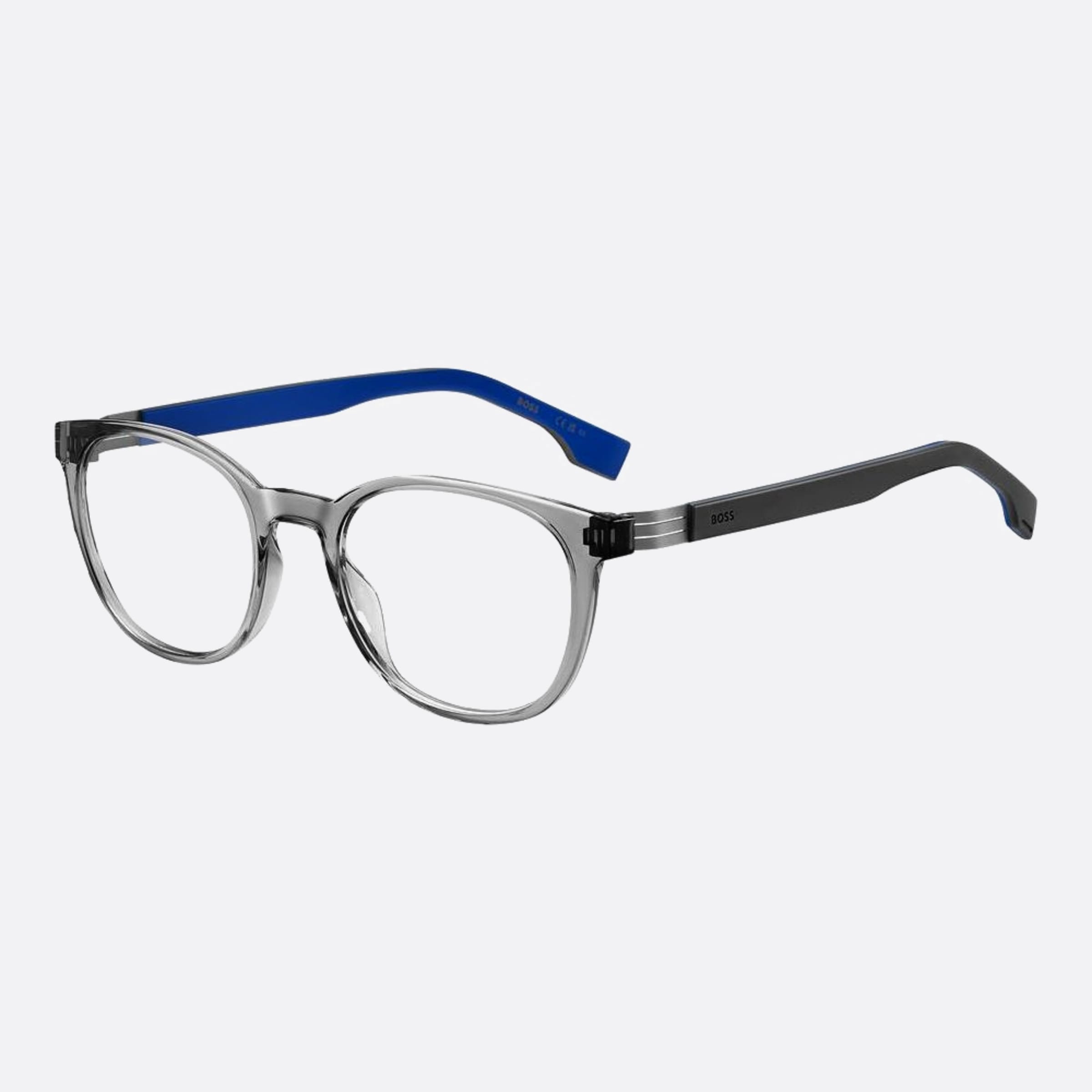 Boss 52mm Boss 09v Grey Squared Men Eyeglasses - Side View