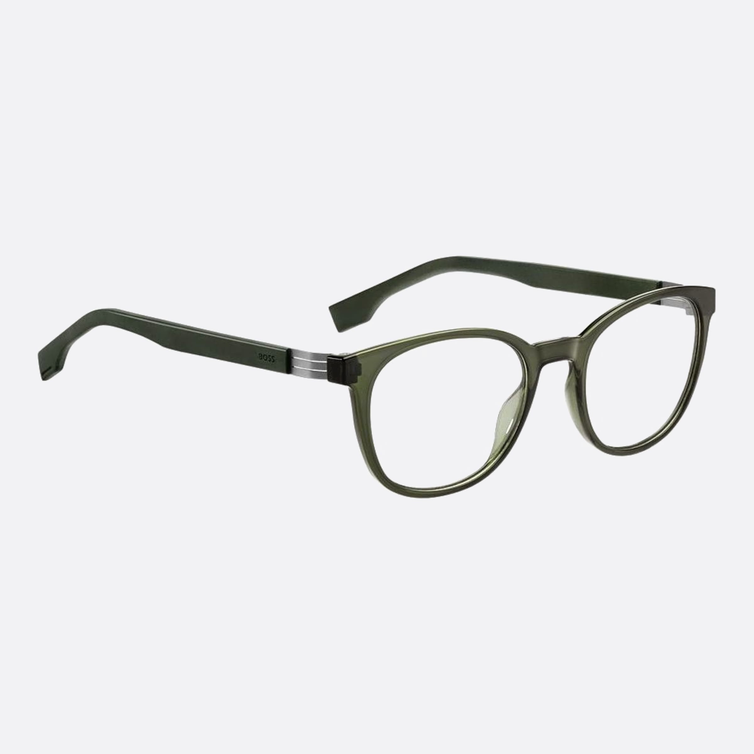 Boss 52mm Boss 1ed Green Squared Men Eyeglasses - Lifestyle Shot
