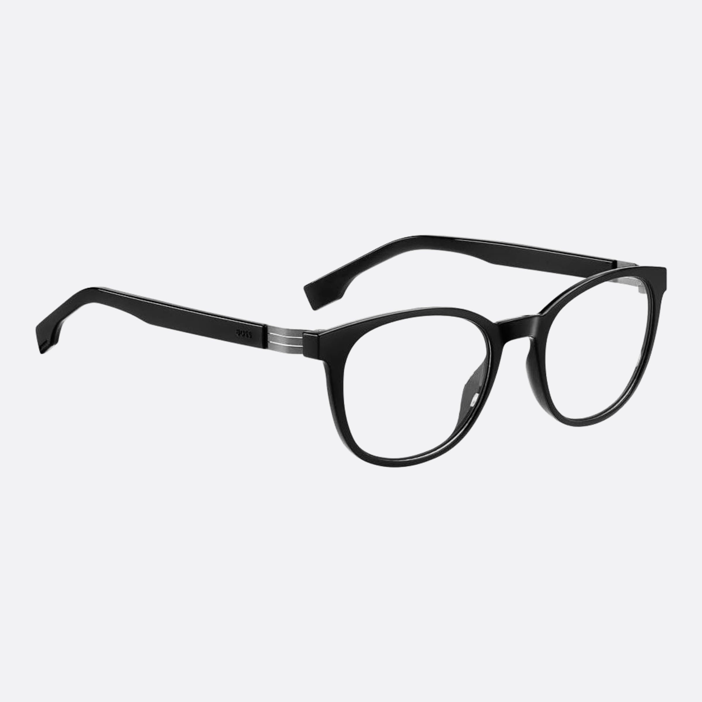 Boss 52mm Boss Black Squared Men Eyeglasses - Lifestyle Shot