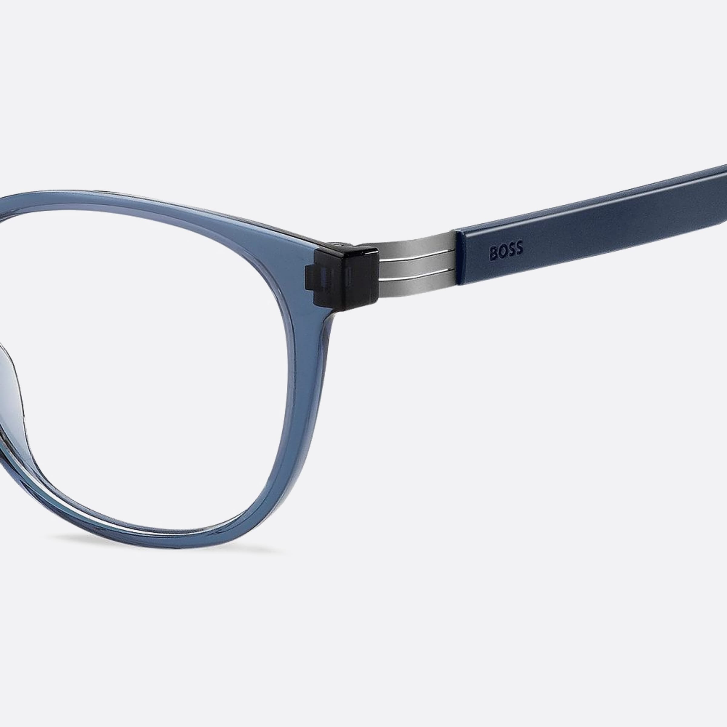 Boss 52mm Boss Pjp Blue Squared Men Eyeglasses - Detail View
