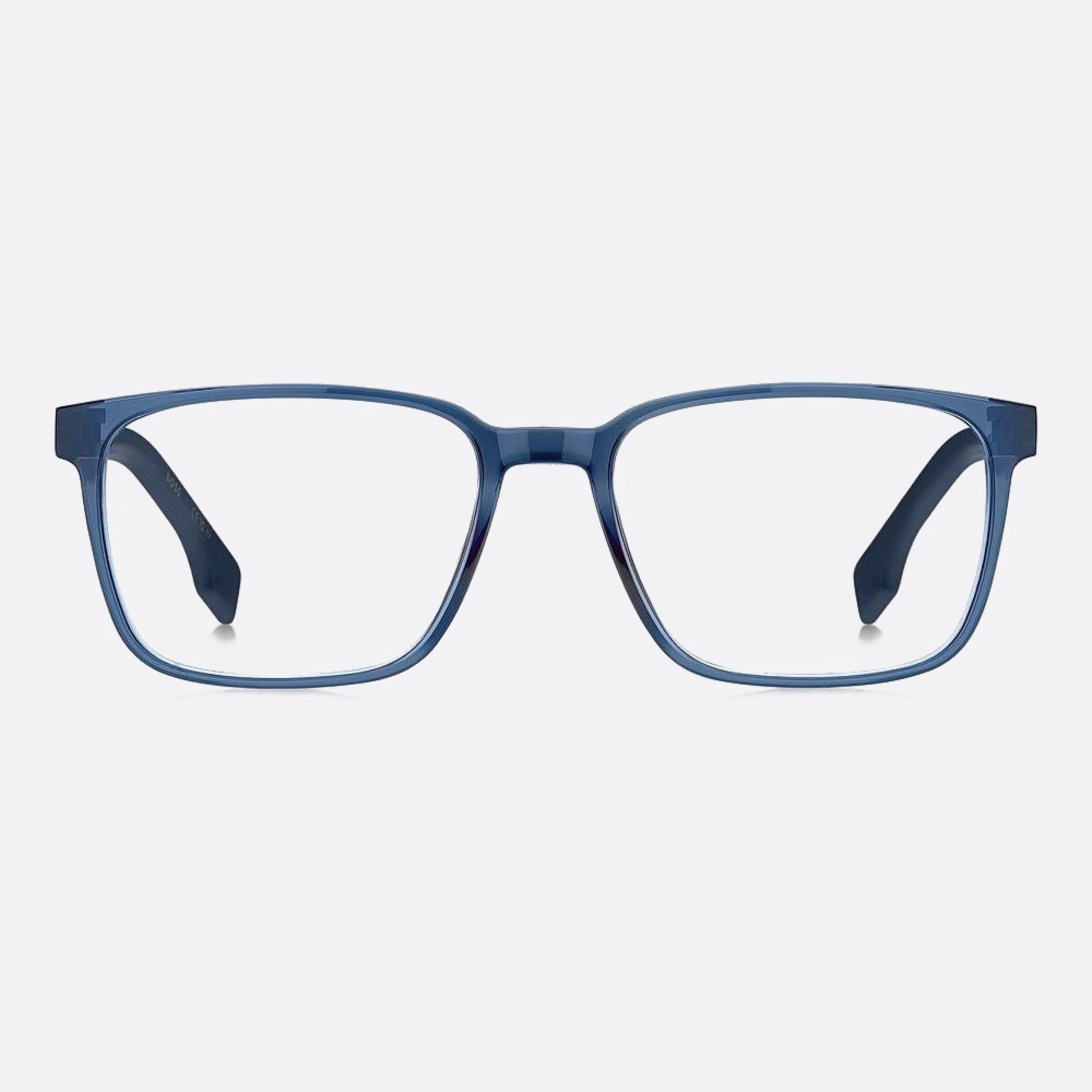 Boss 55mm Boss Pjp Blue Geometric Men Eyeglasses - Main View