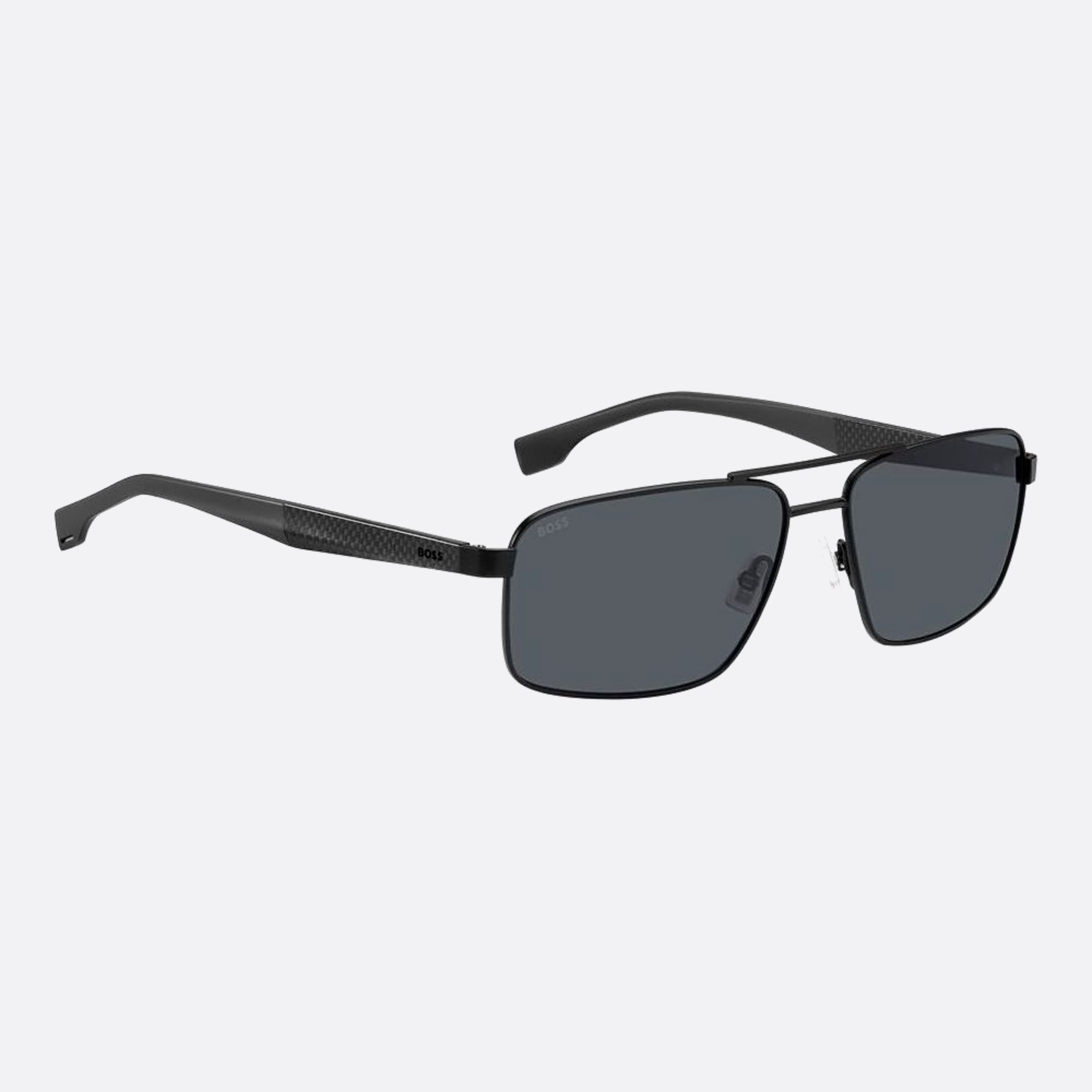 Boss 59mm Boss O6w Black Geometric Men Sunglasses - Detail View