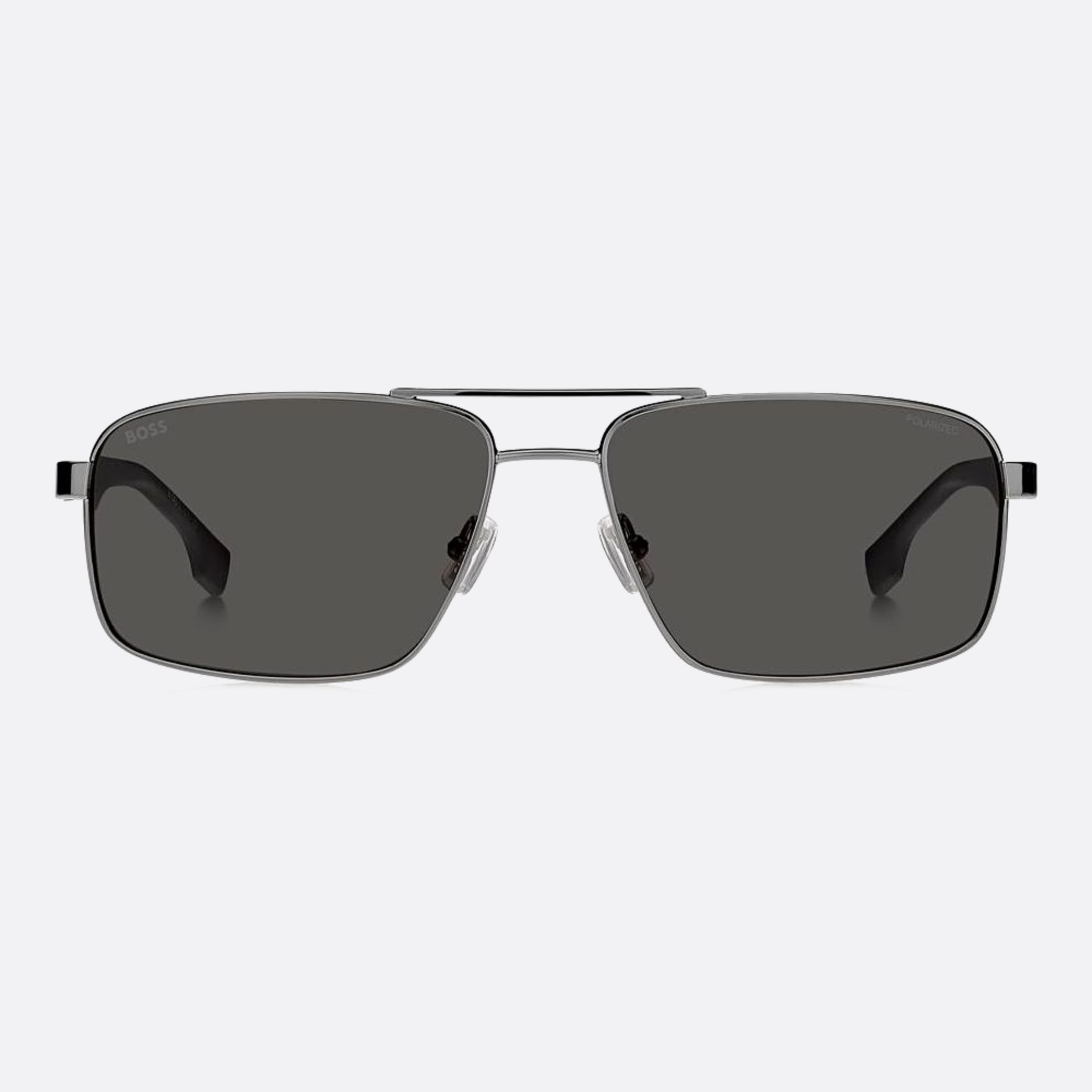 Boss 59mm Boss V81 Black Geometric Men Sunglasses - Main View