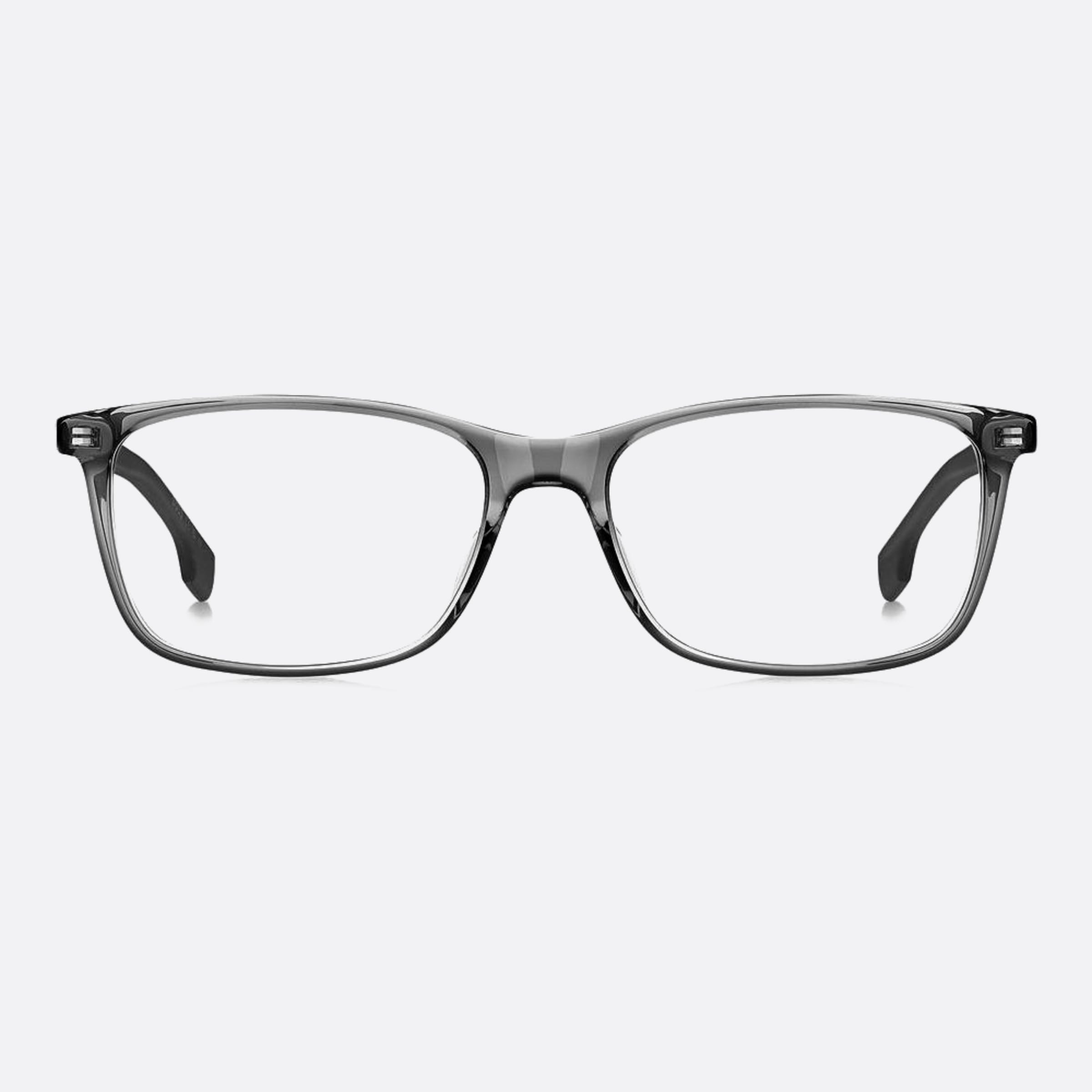 Boss 57mm Boss Kb7 Grey Geometric Men Eyeglasses - Main View