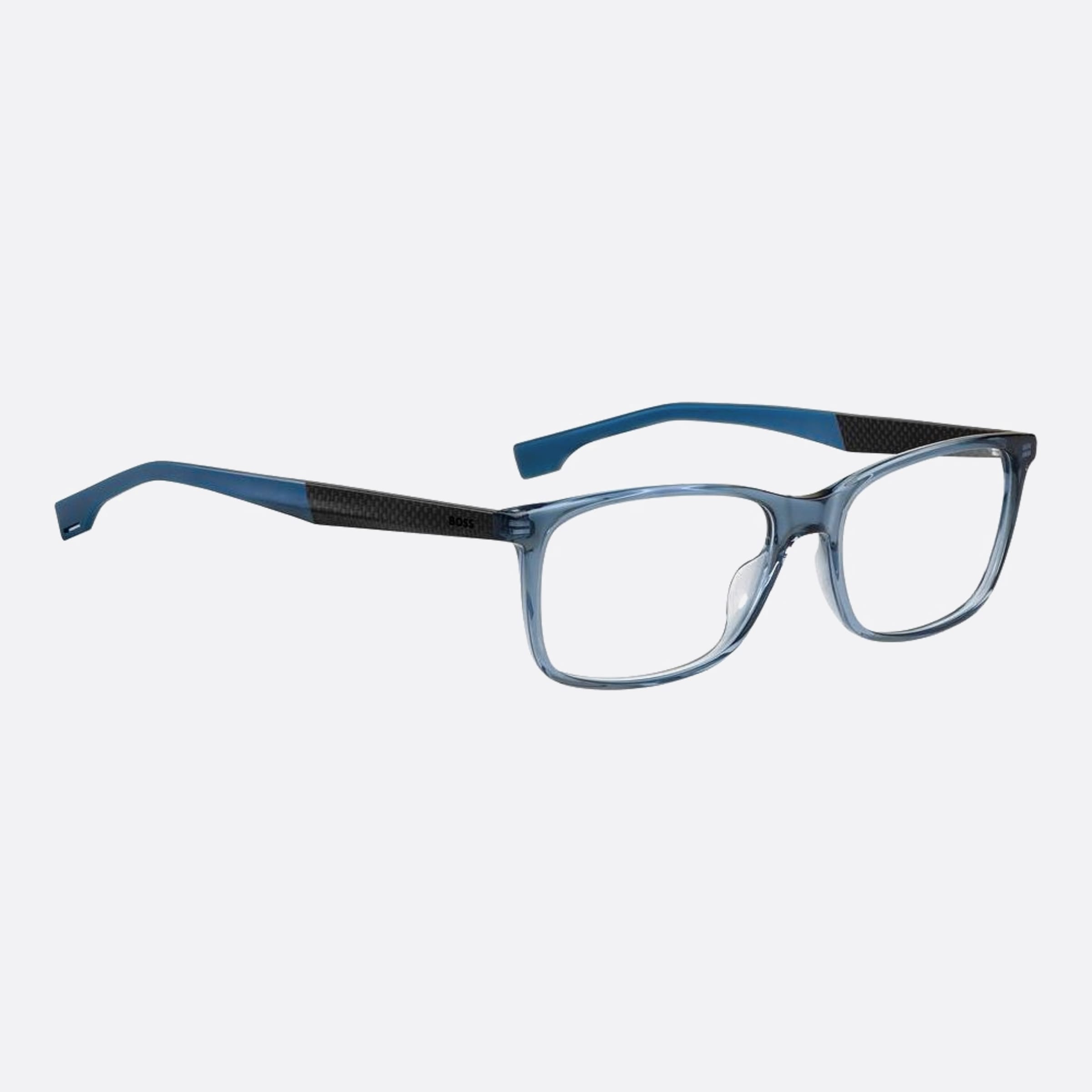 Boss 55mm Boss Pjp Blue Geometric Men Eyeglasses - Detail View