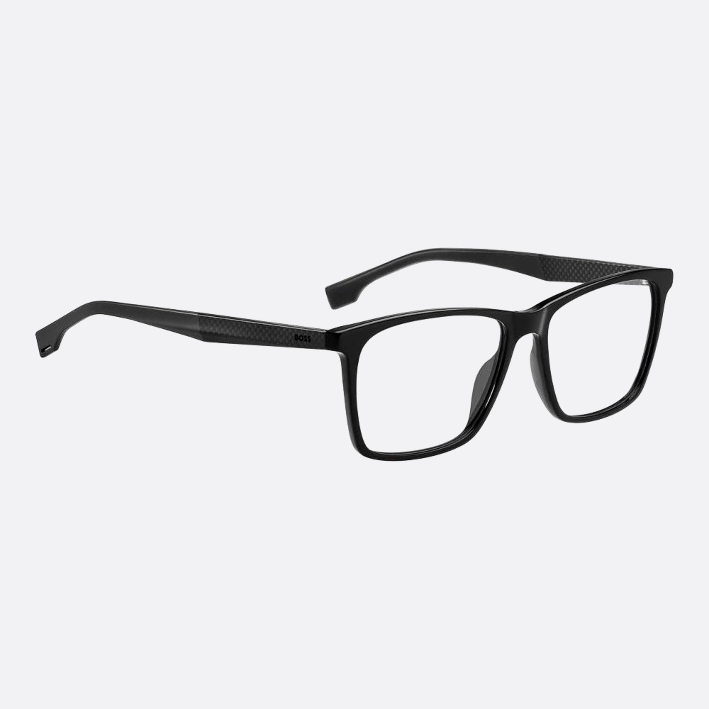Boss 56mm Boss Black Squared Men Eyeglasses - Detail View