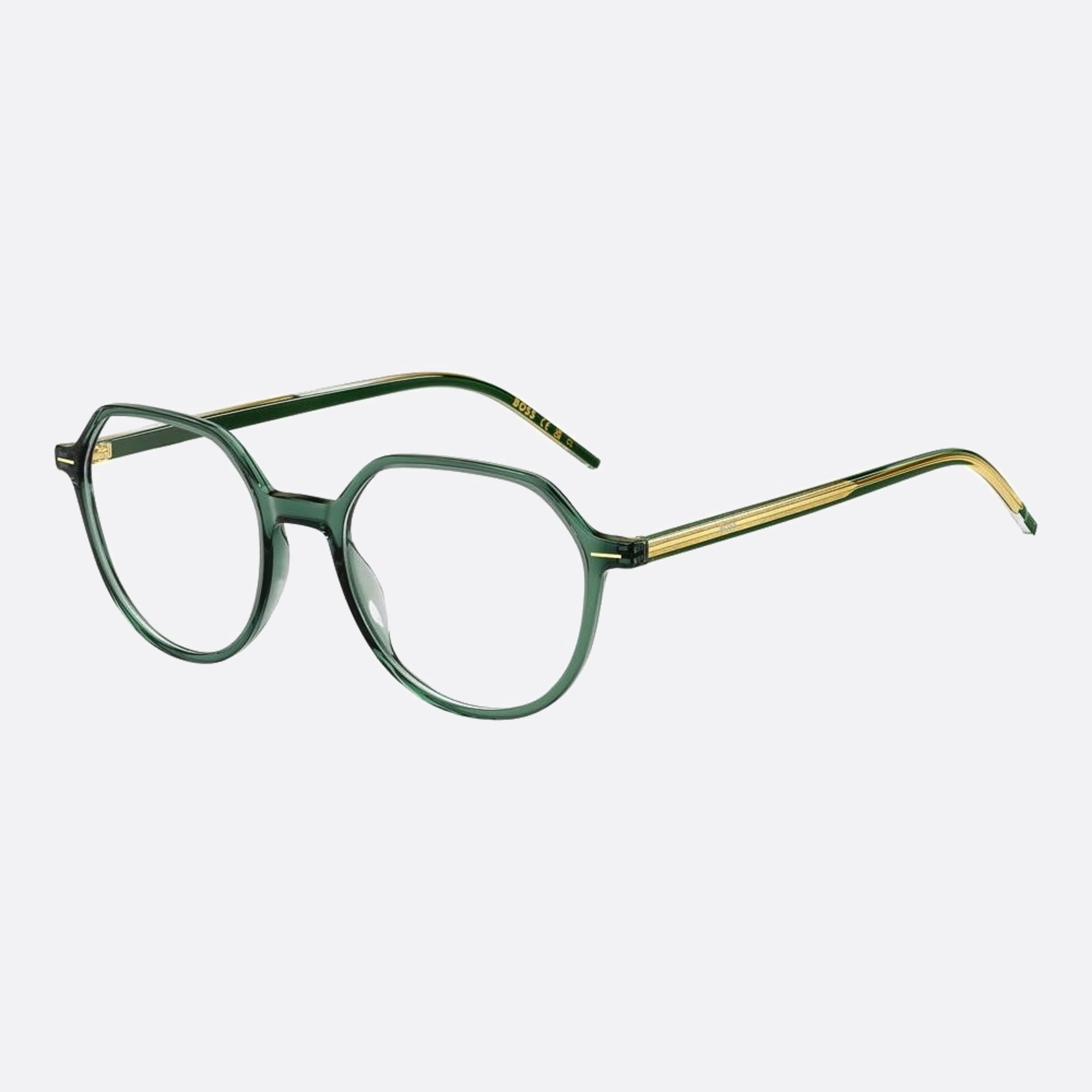 Boss 50mm Boss 1ed Green Round Women Eyeglasses - Side View