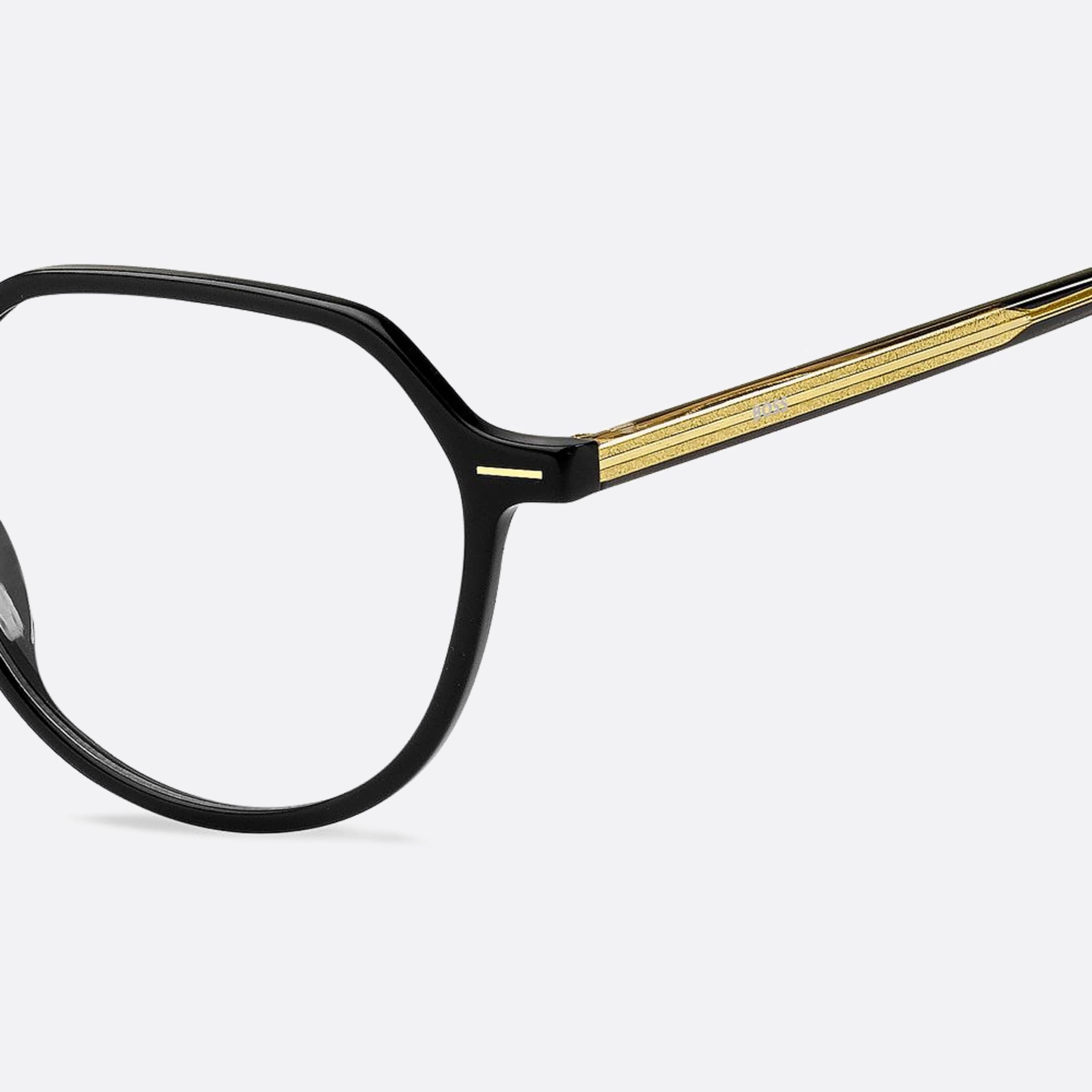 Boss 50mm Boss 7c5 Black Round Women Eyeglasses - Detail View