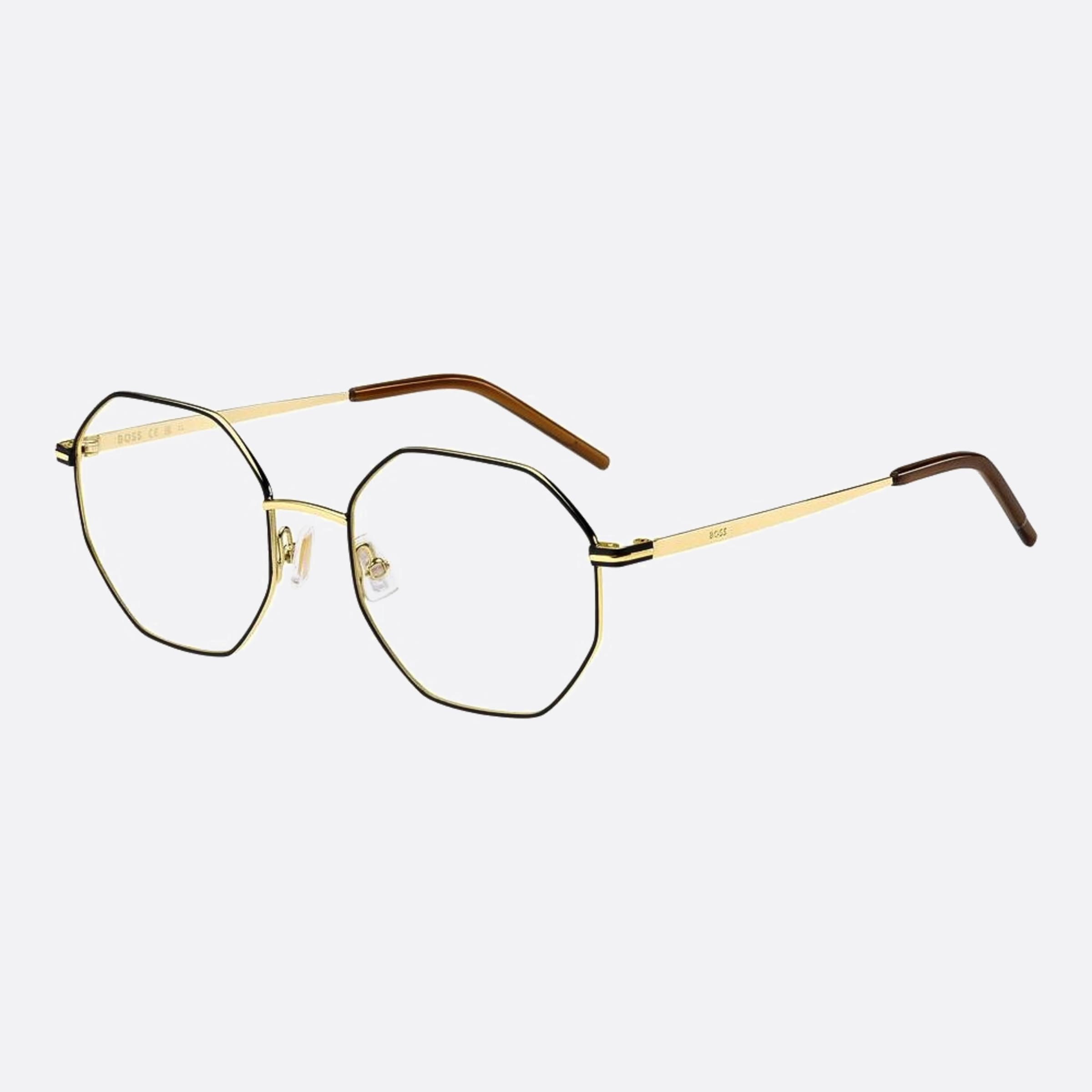 Boss 51mm Boss Rhl Gold Geometric Women Eyeglasses - Side View