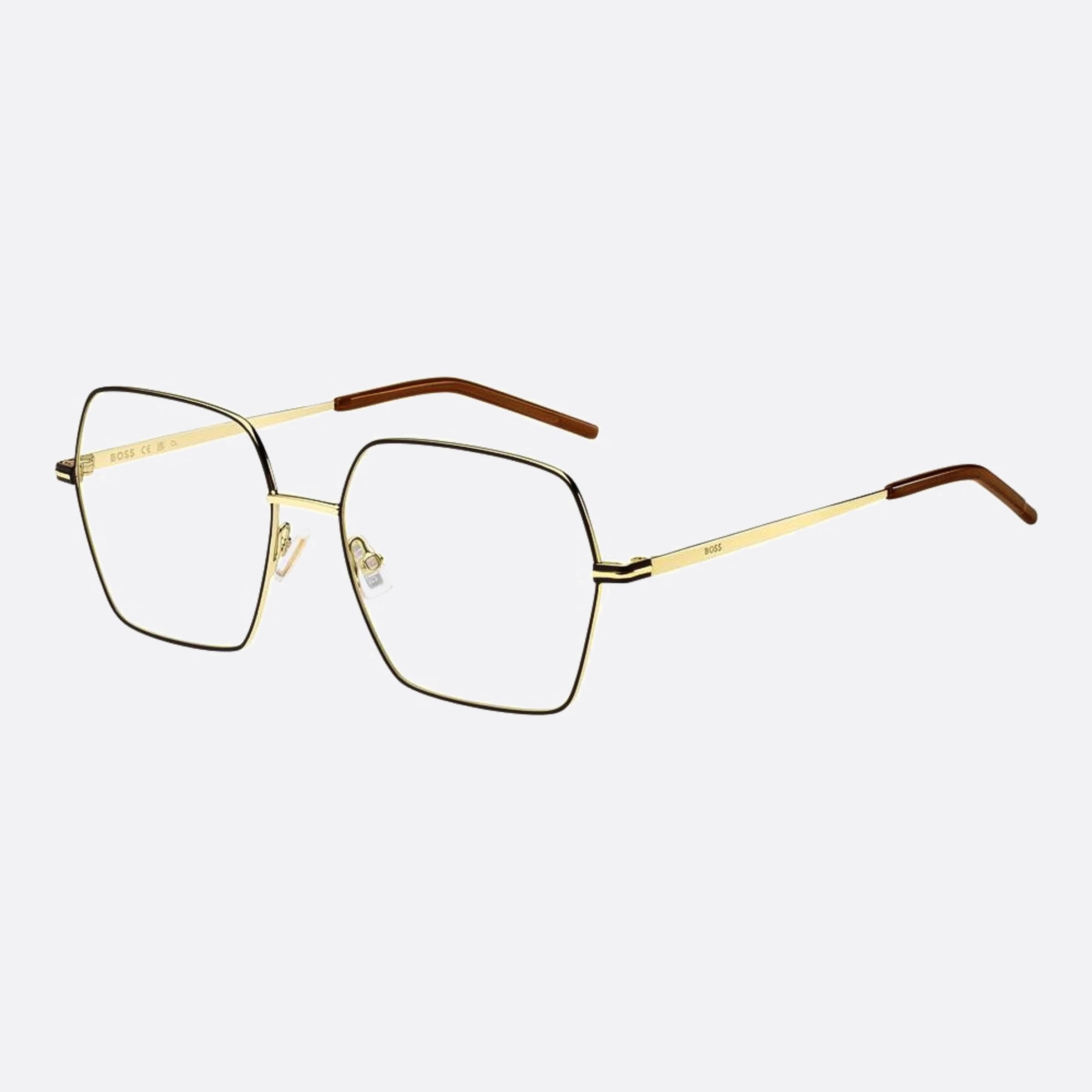 Boss 54mm Boss Rhl Gold Squared Women Eyeglasses - Side View