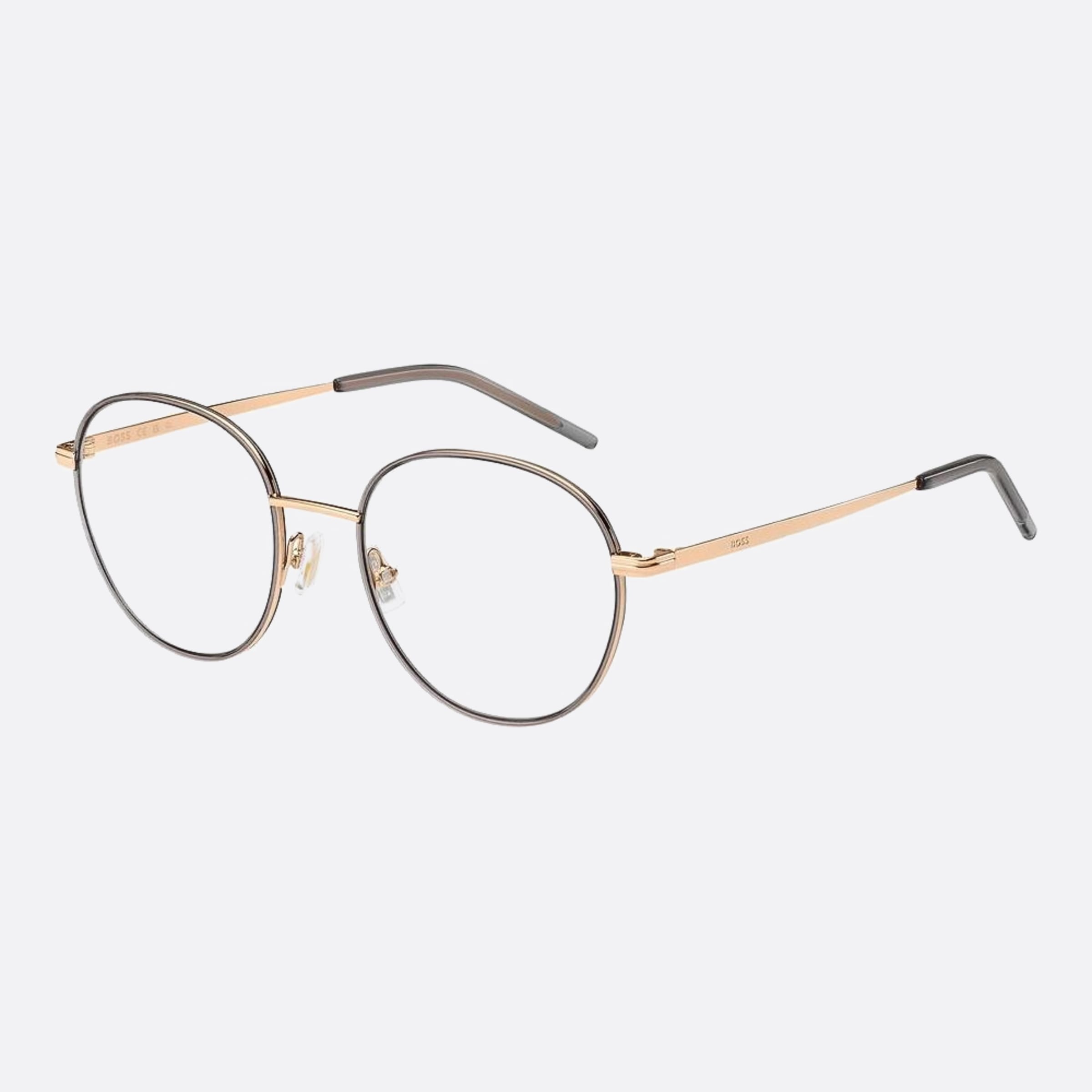 Boss 51mm Boss 2f7 Gold Round Women Eyeglasses - Side View