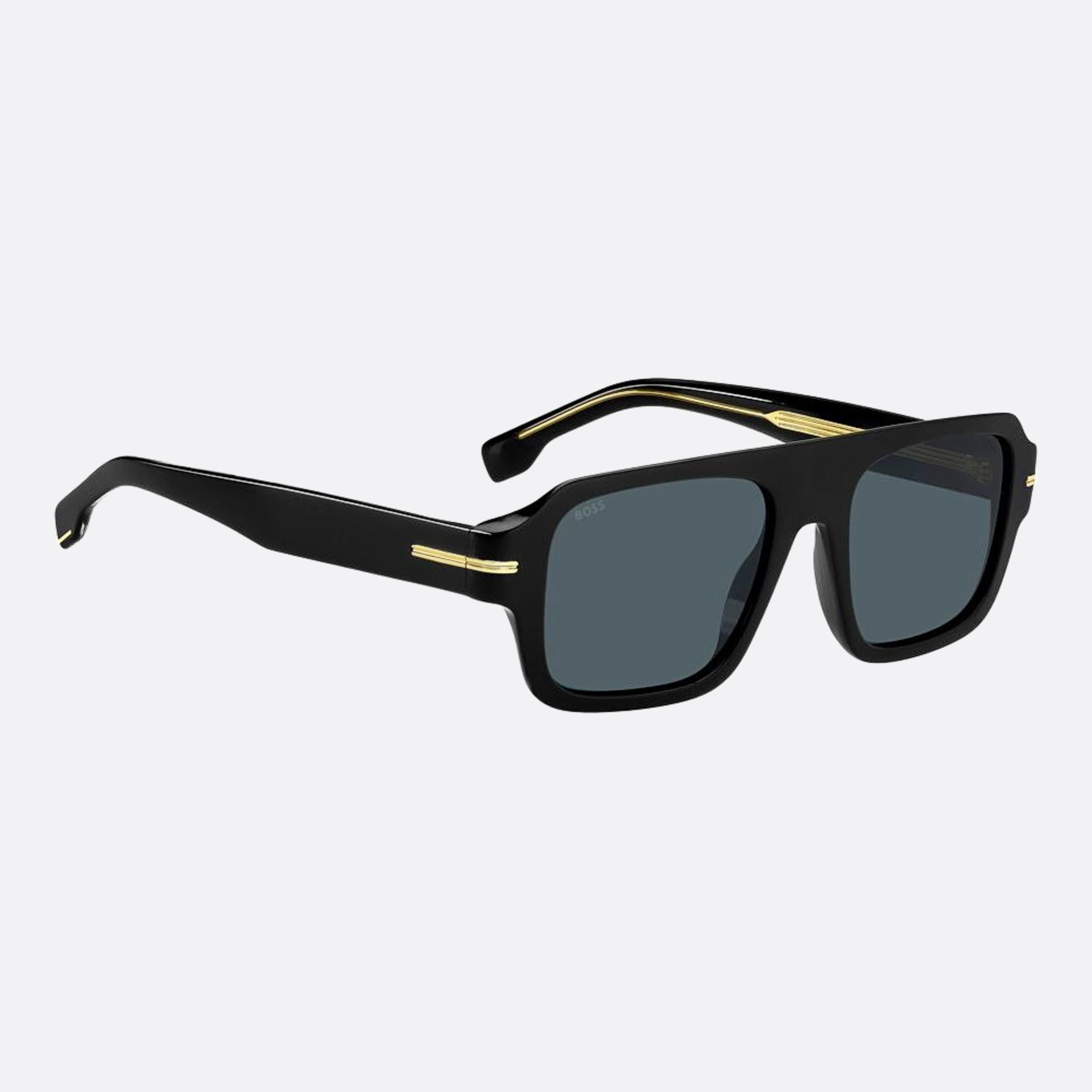 Boss 53mm Boss Black Squared Men Sunglasses - Lifestyle Shot
