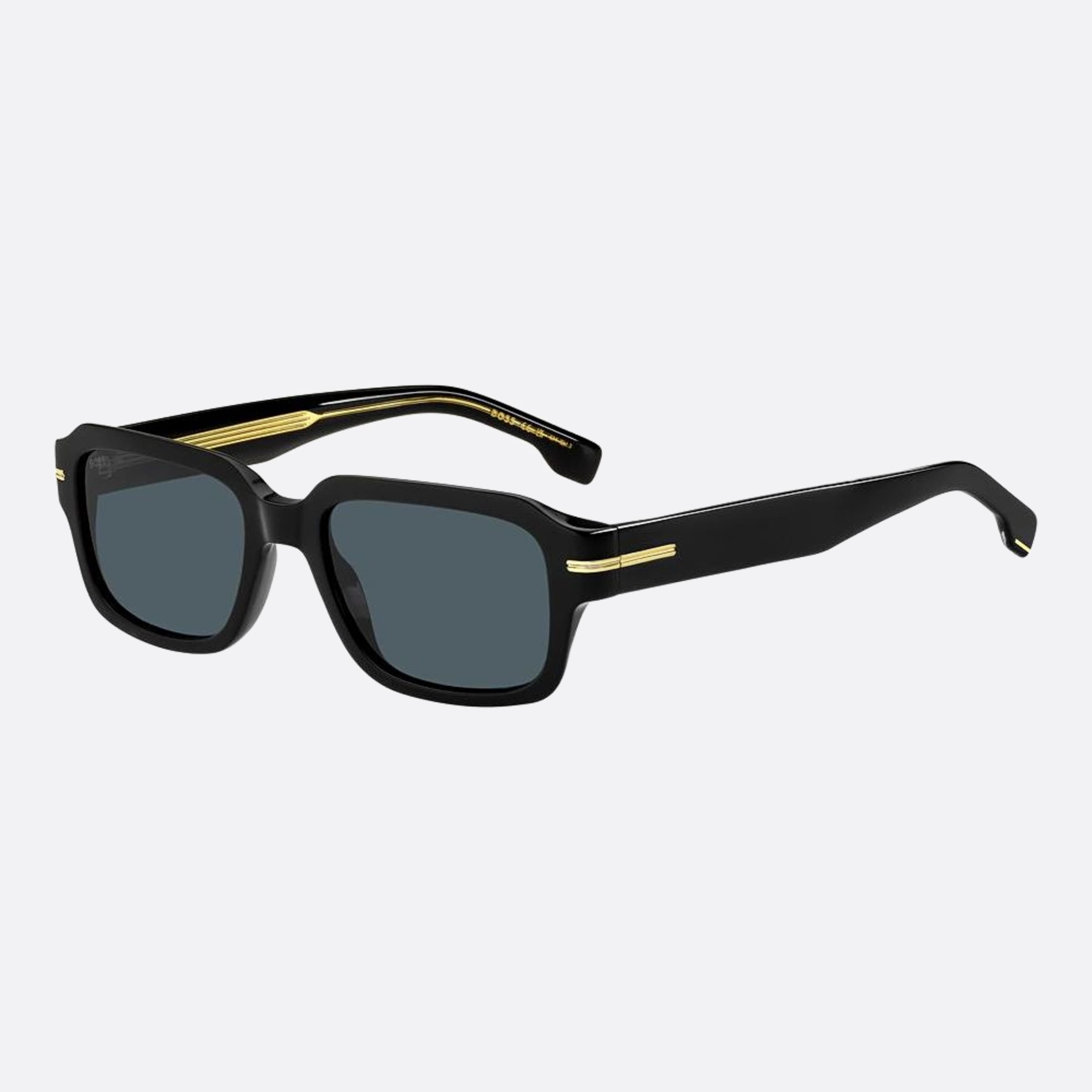 Boss 53mm Boss Black Squared Men Sunglasses - Side View