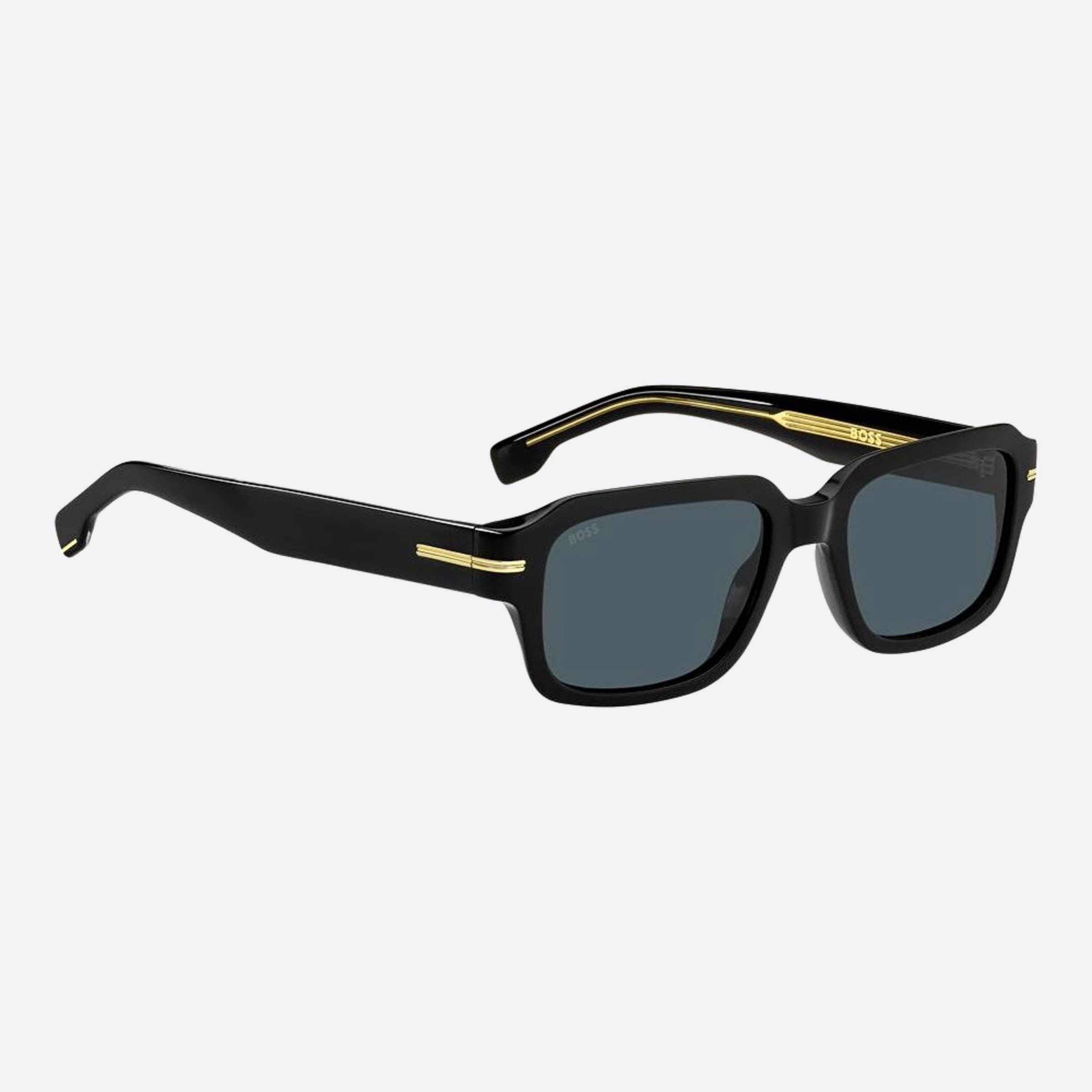 Boss 53mm Boss Black Squared Men Sunglasses - Lifestyle Shot