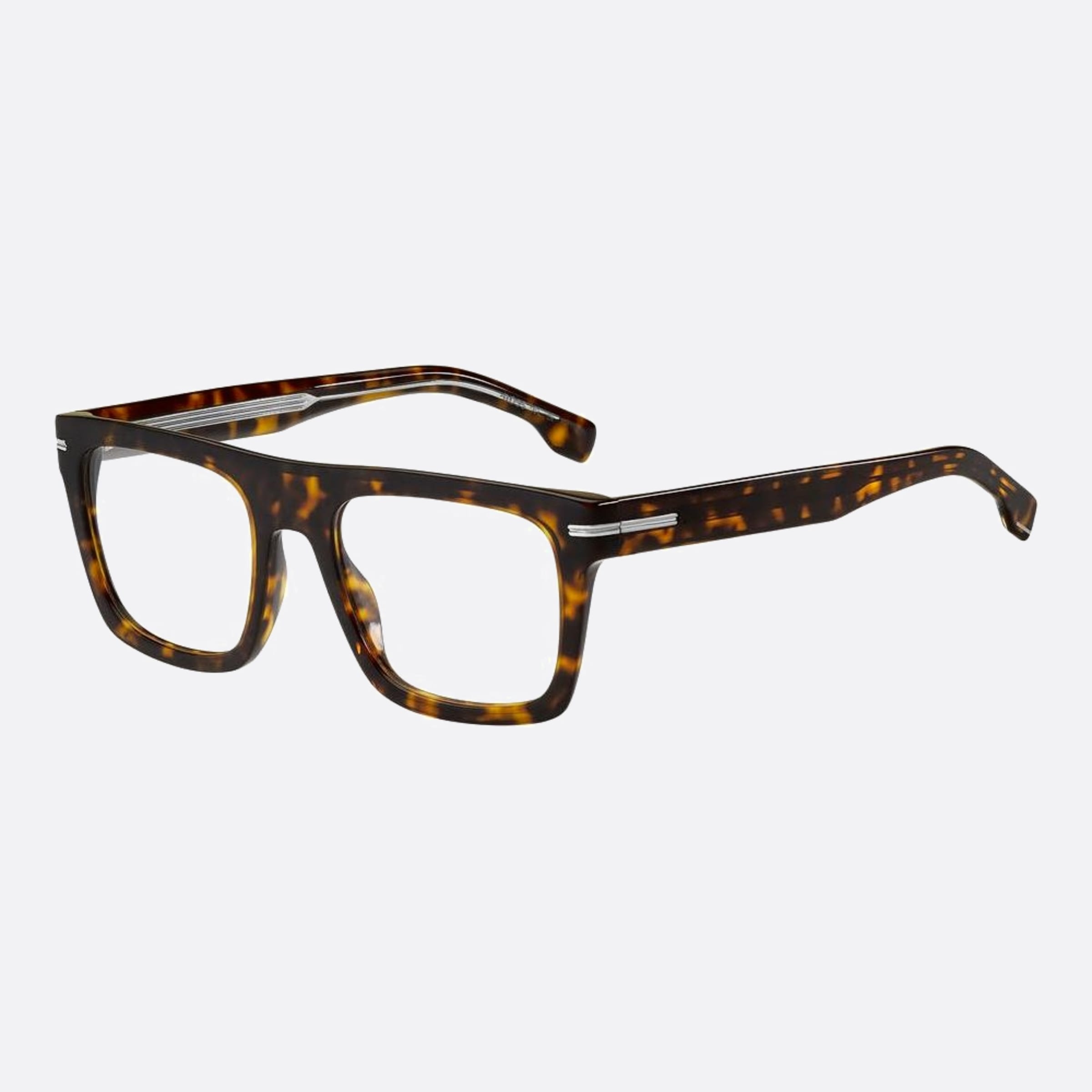 Boss 52mm Boss Havana Squared Men Eyeglasses - Side View