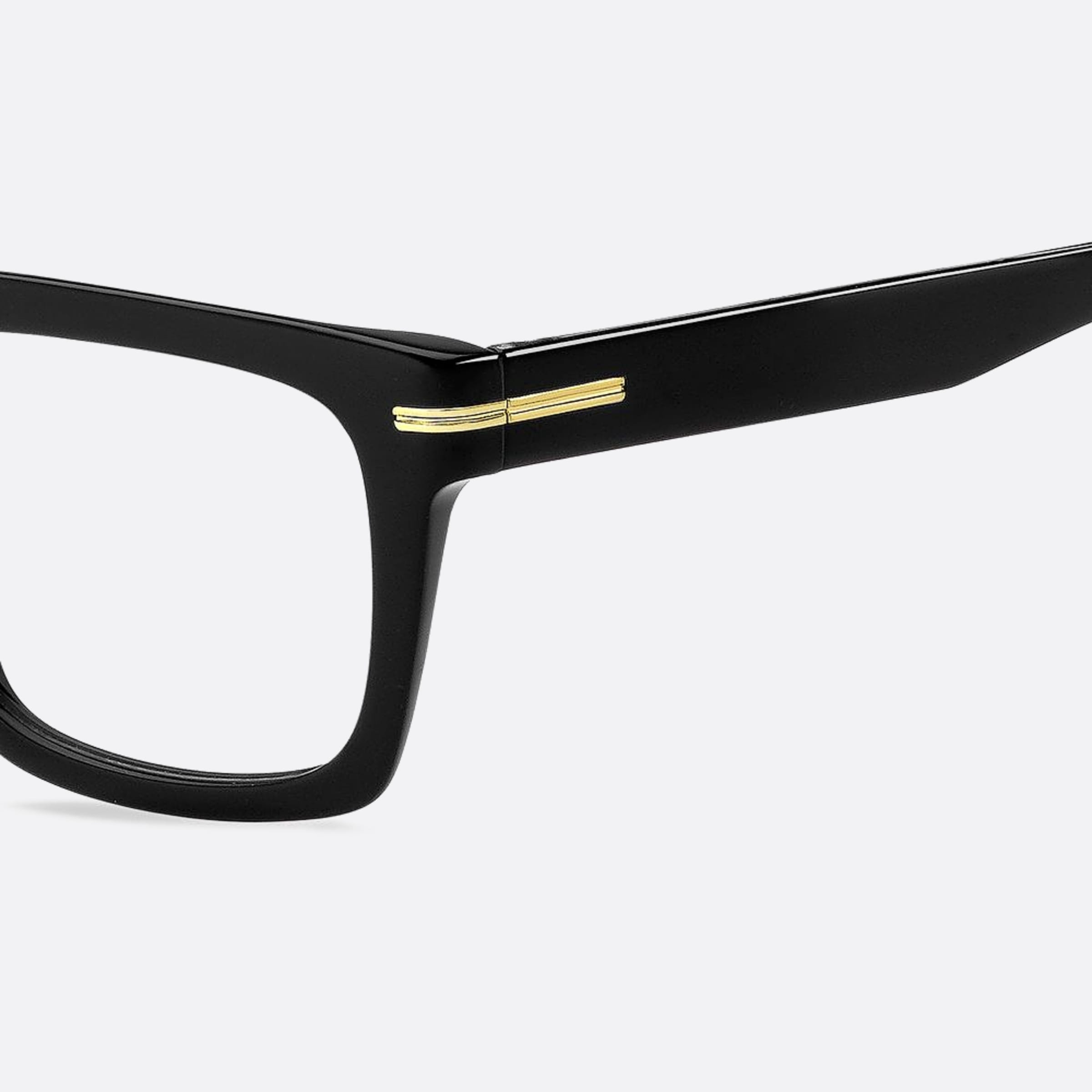Boss 52mm Boss Black Squared Men Eyeglasses - Lifestyle Shot