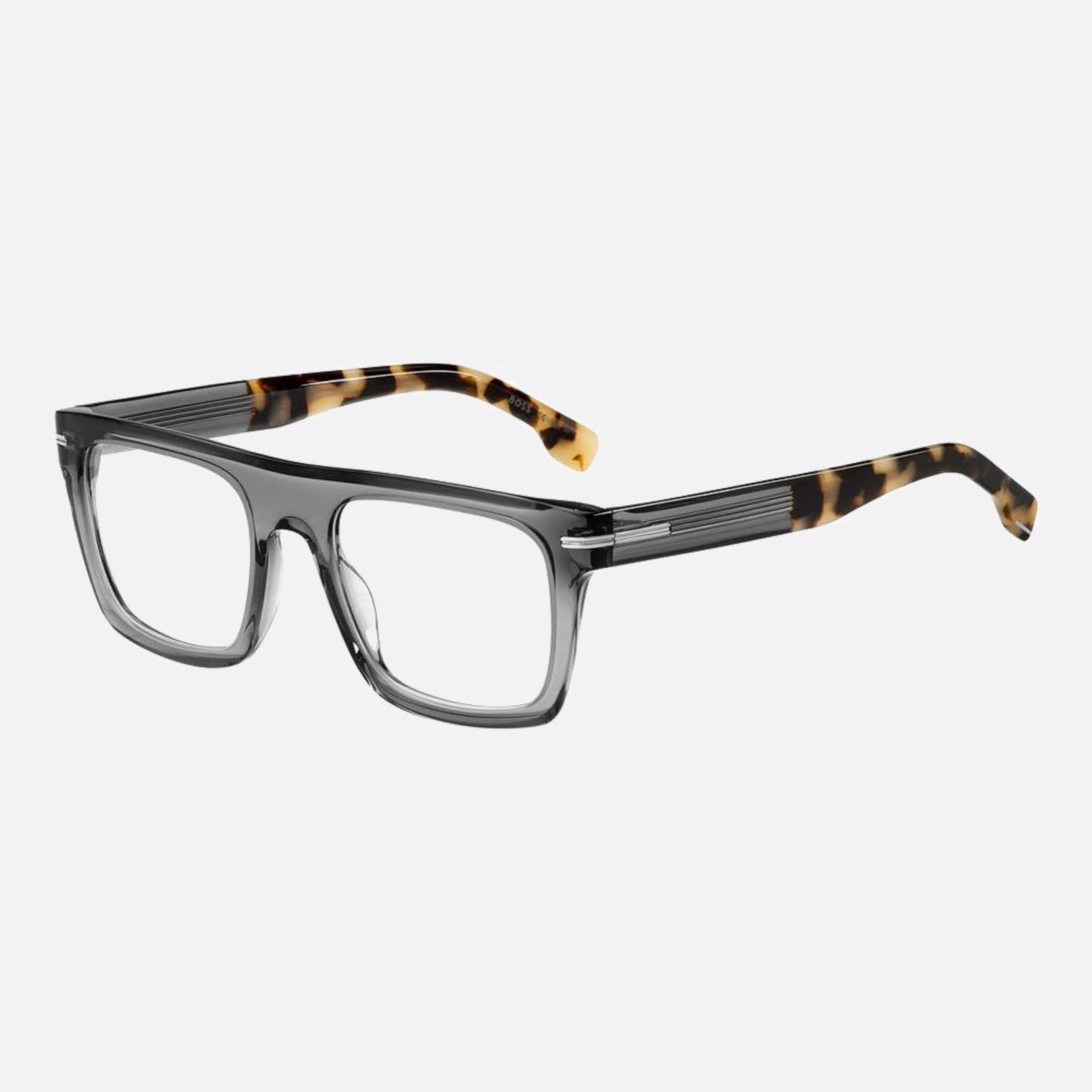 Boss 52mm Boss Aci Grey Squared Men Eyeglasses - Side View