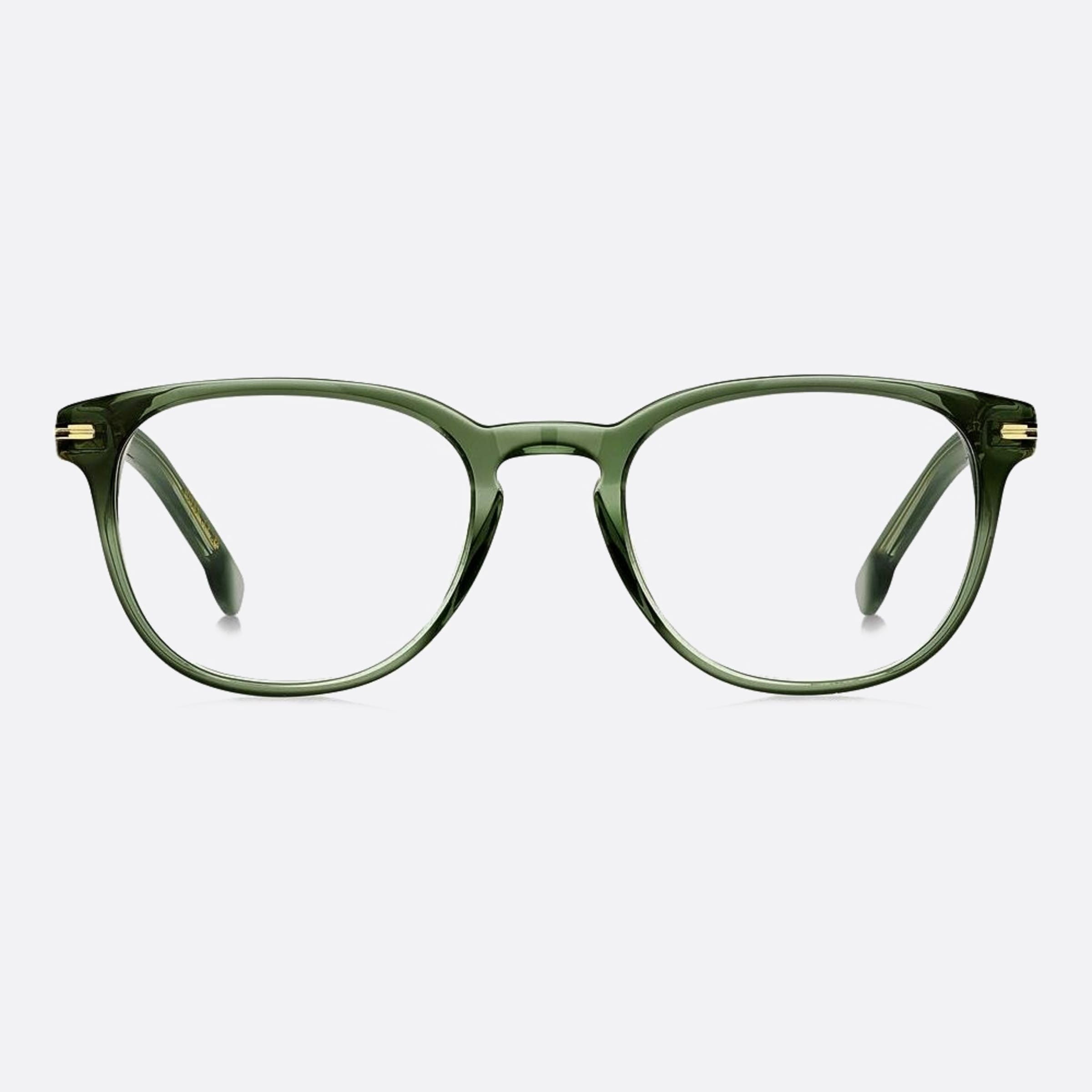 Boss 51mm Boss 1ed Green Round Men Eyeglasses - Main View