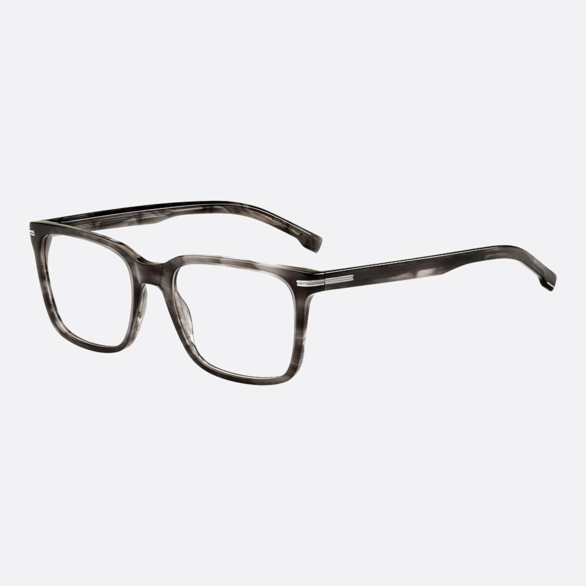 Boss 53mm Boss 2w8 Grey Squared Men Eyeglasses - Side View