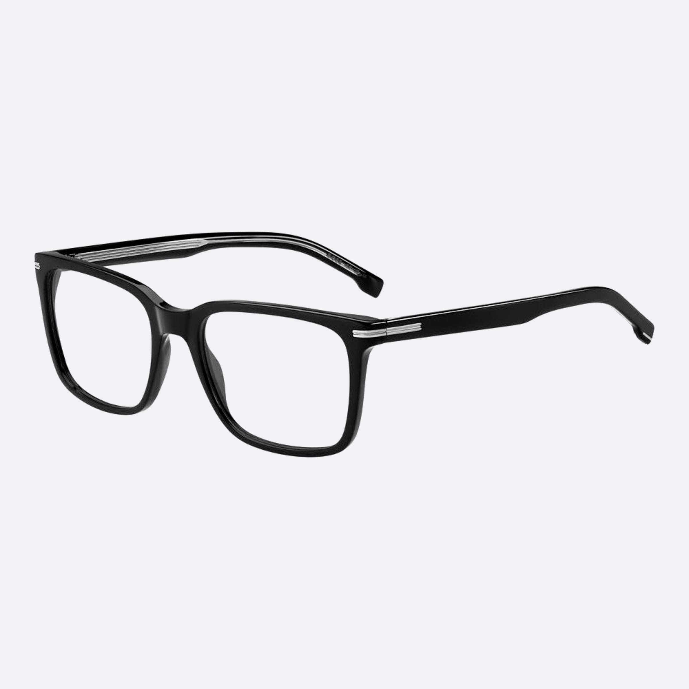 Boss 55mm Boss Black Squared Men Eyeglasses - Side View