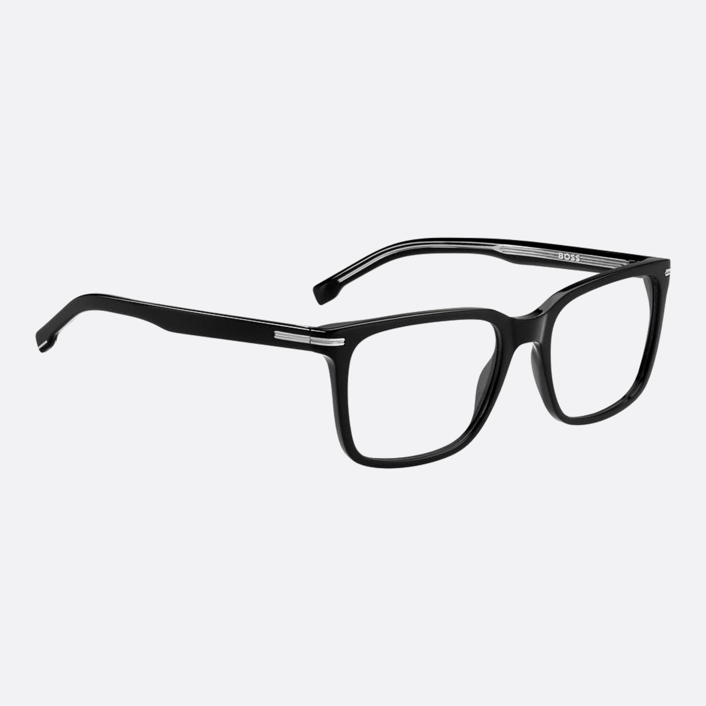 Boss 55mm Boss Black Squared Men Eyeglasses - Lifestyle Shot