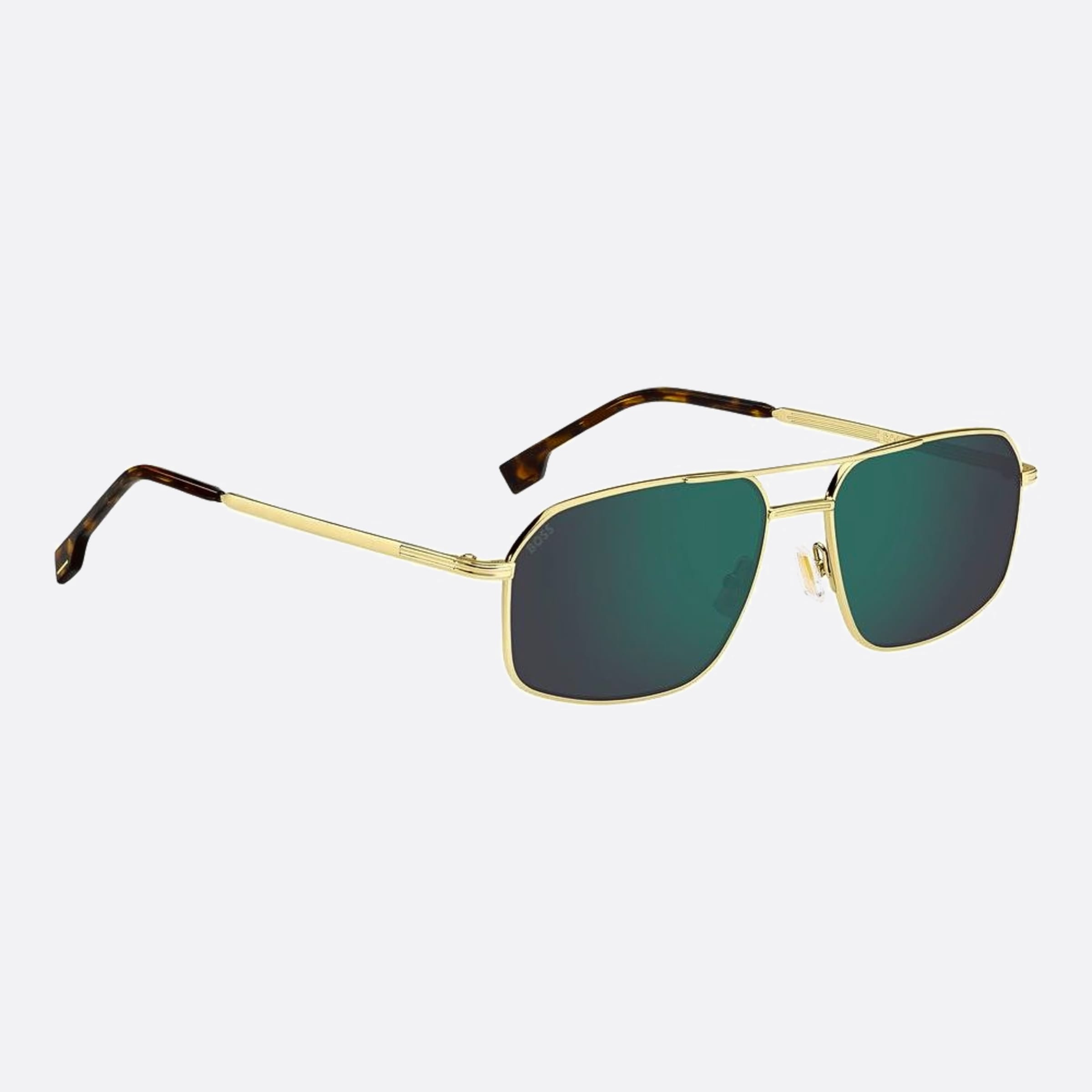 Boss 58mm Boss J5g Gold Squared Men Sunglasses - Lifestyle Shot
