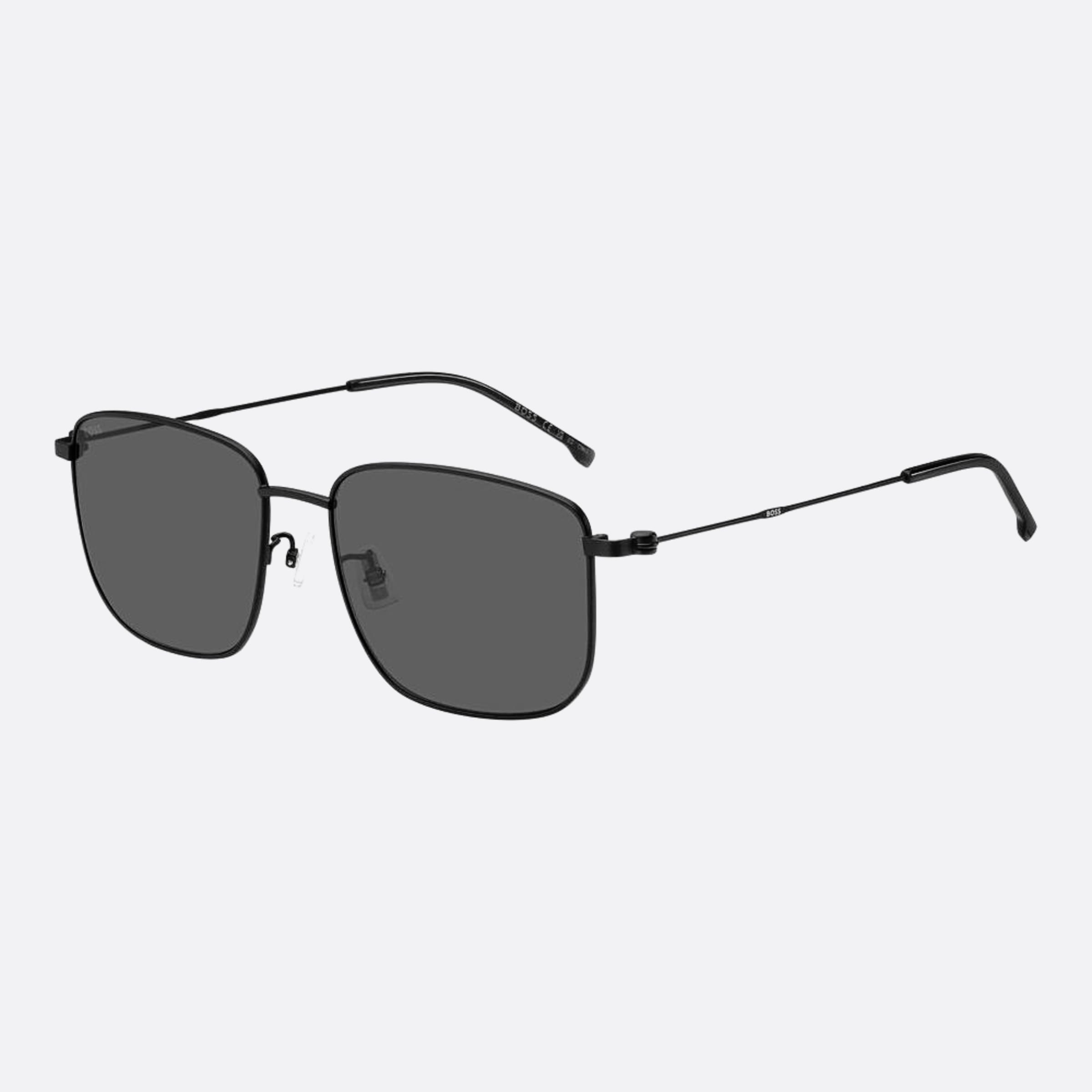 Boss 58mm Boss Black Geometric Men Sunglasses - Side View