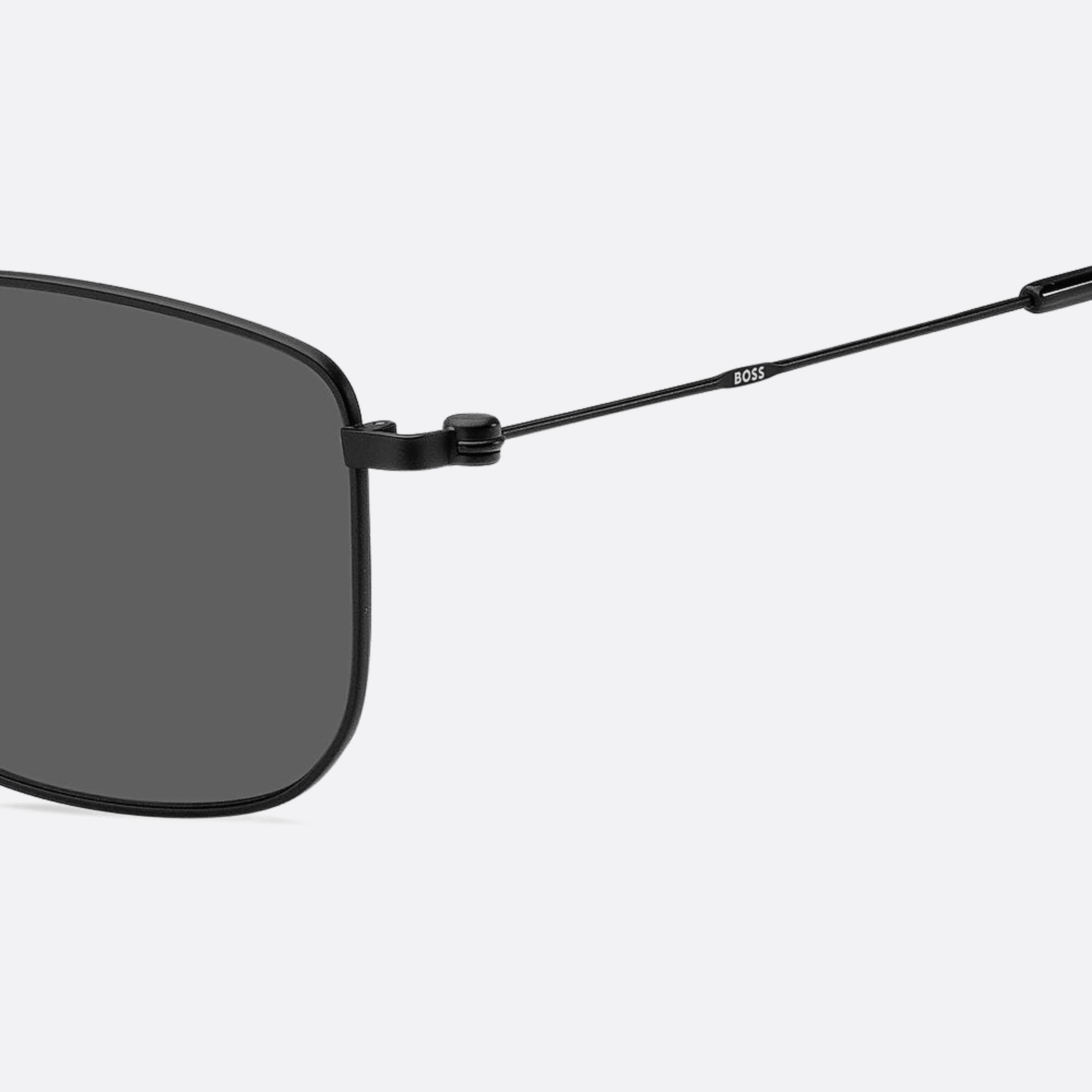 Boss 58mm Boss Black Geometric Men Sunglasses - Lifestyle Shot