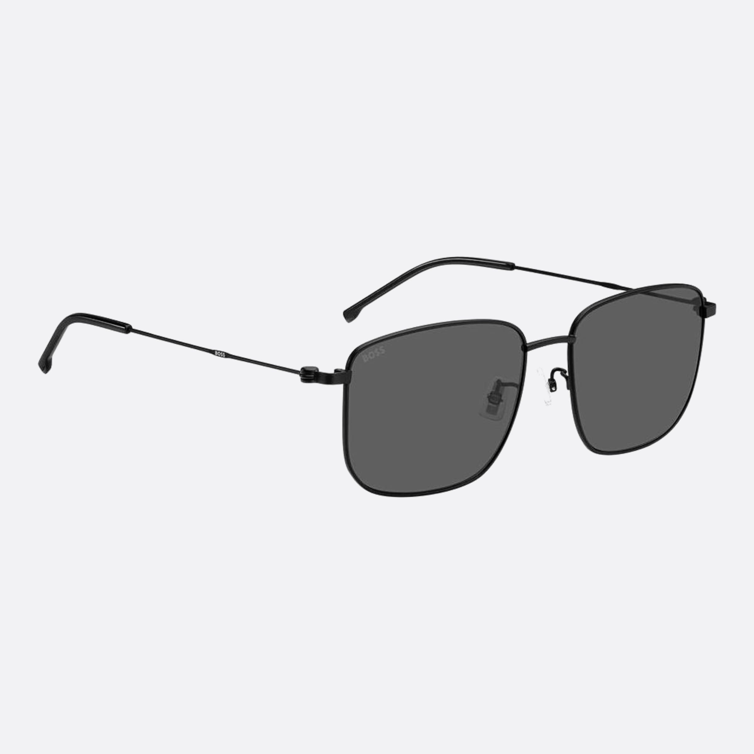 Boss 58mm Boss Black Geometric Men Sunglasses - Additional Angle