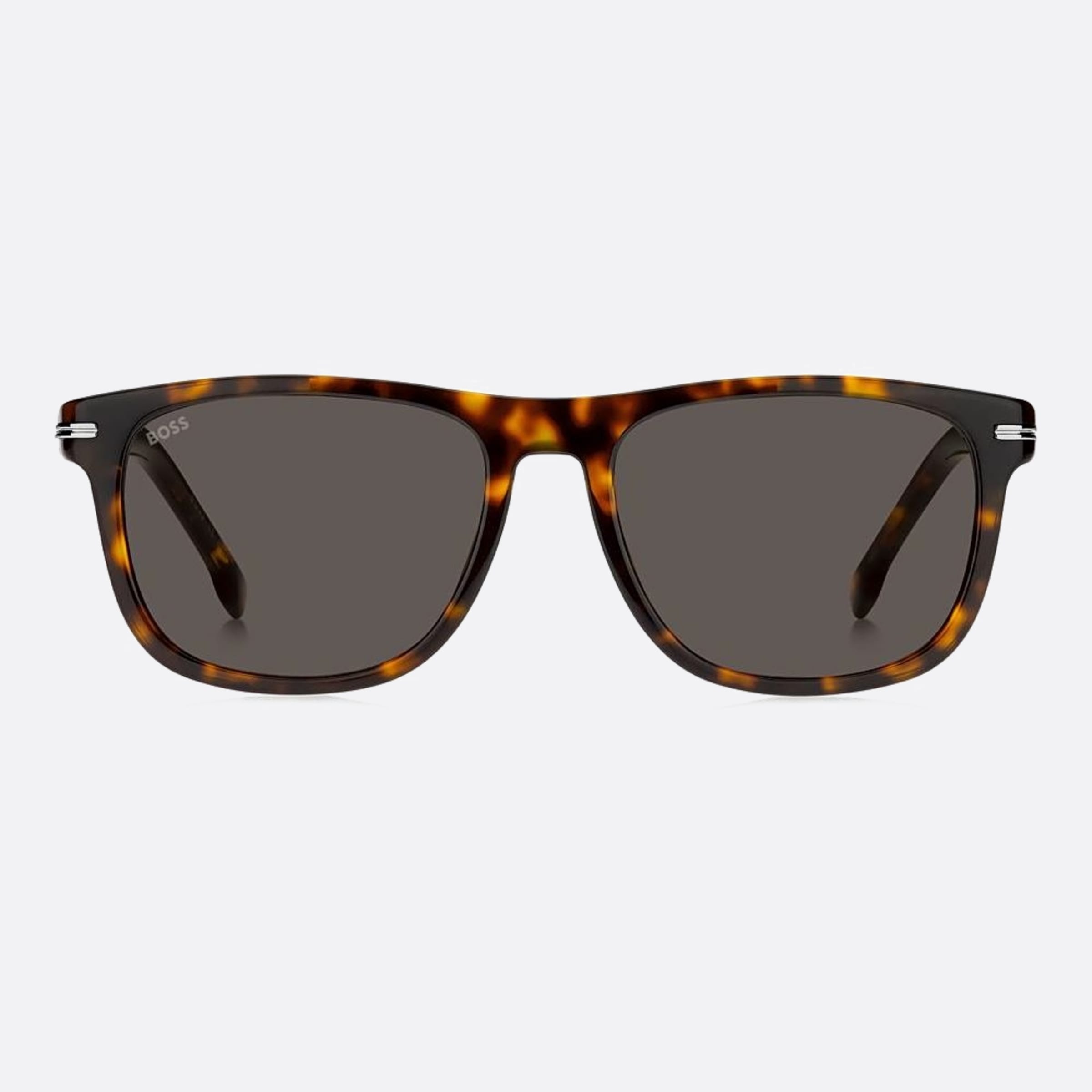 Boss 55mm Boss Havana Rectangle Men Sunglasses - Main View