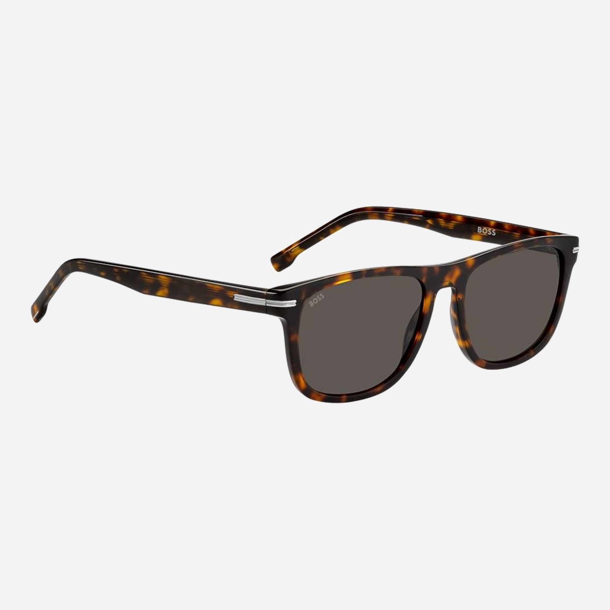 Boss 55mm Boss Havana Rectangle Men Sunglasses - Lifestyle Shot